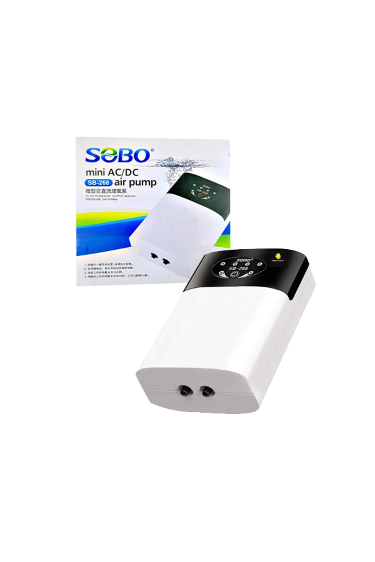 SOBO SB-268 Hava Motoru Şarjlı Dijital 2W 2x3 L/Min