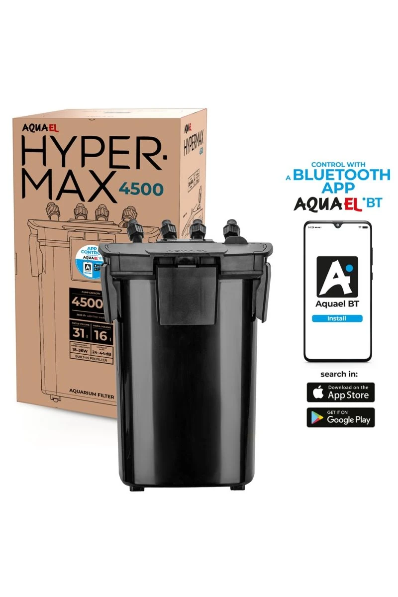 AQUAEL Filter HyperMax 4500 Dış Filtre Bluetooth