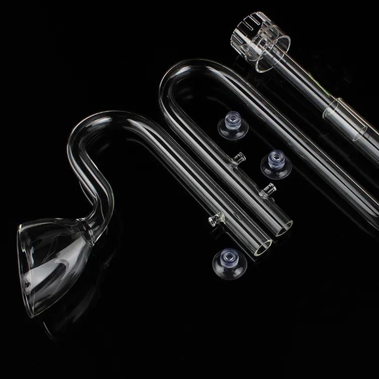 AQUAPRO Lilly Premium Glass Pipe 12mm Dış Filtre Cam Emiş Basış