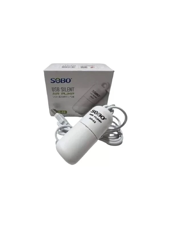 SOBO AR-02 USB Tek Çıkışlı Mini Akvaryum Hava Motoru 1W 4lt/dak
