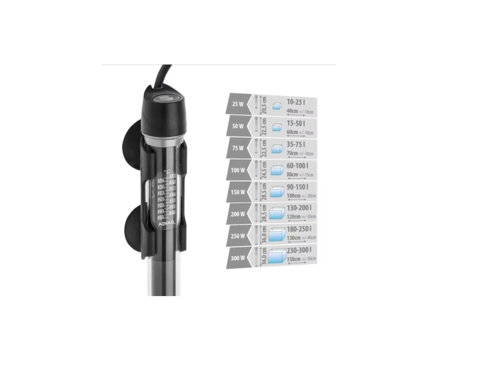 AQUAEL Platinium Heater Akvaryum Isıtıcısı 200 Watt