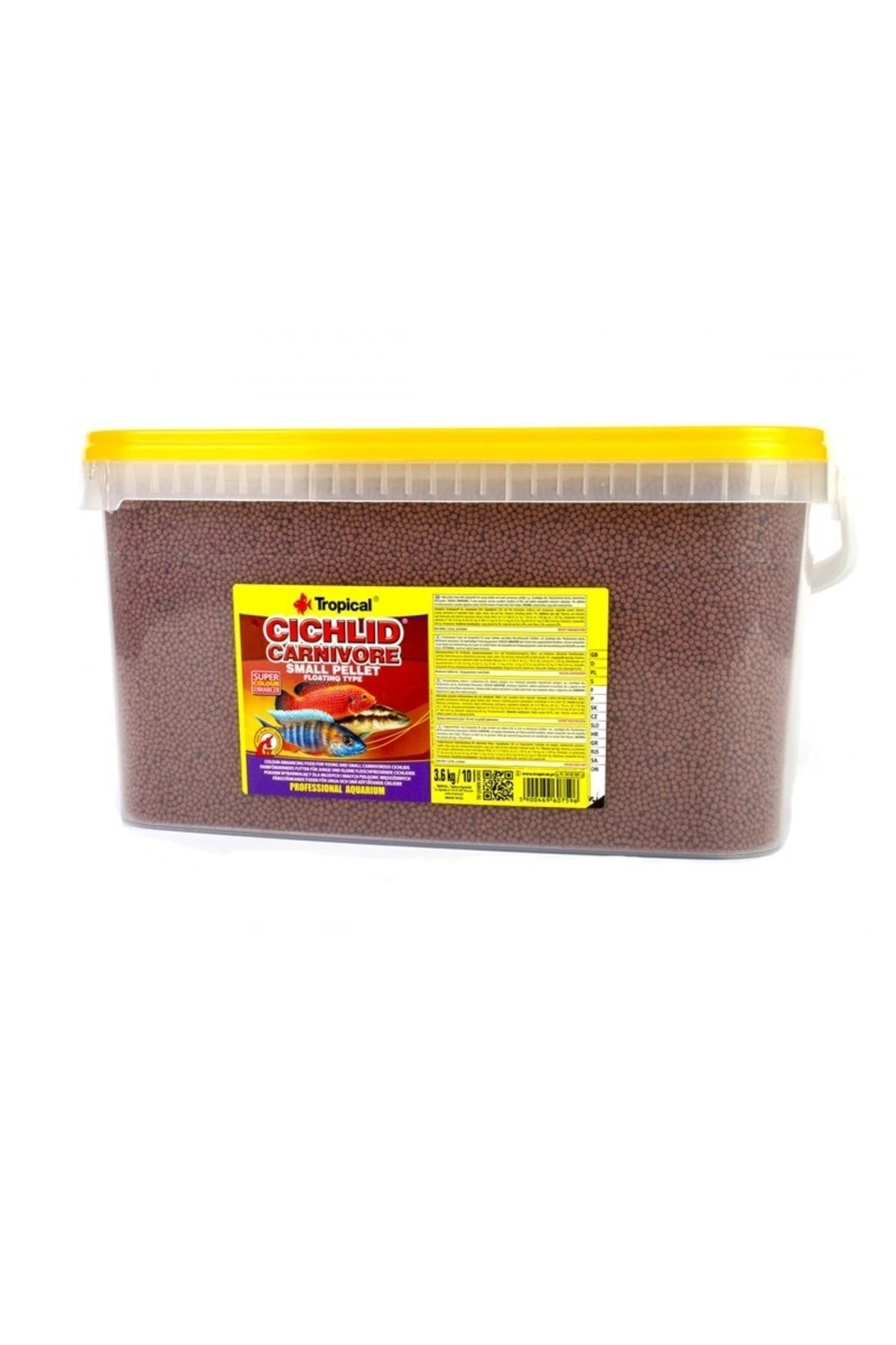 TROPICAL Cichlid Carnivore Small Pellet Granül Yemi 500gr