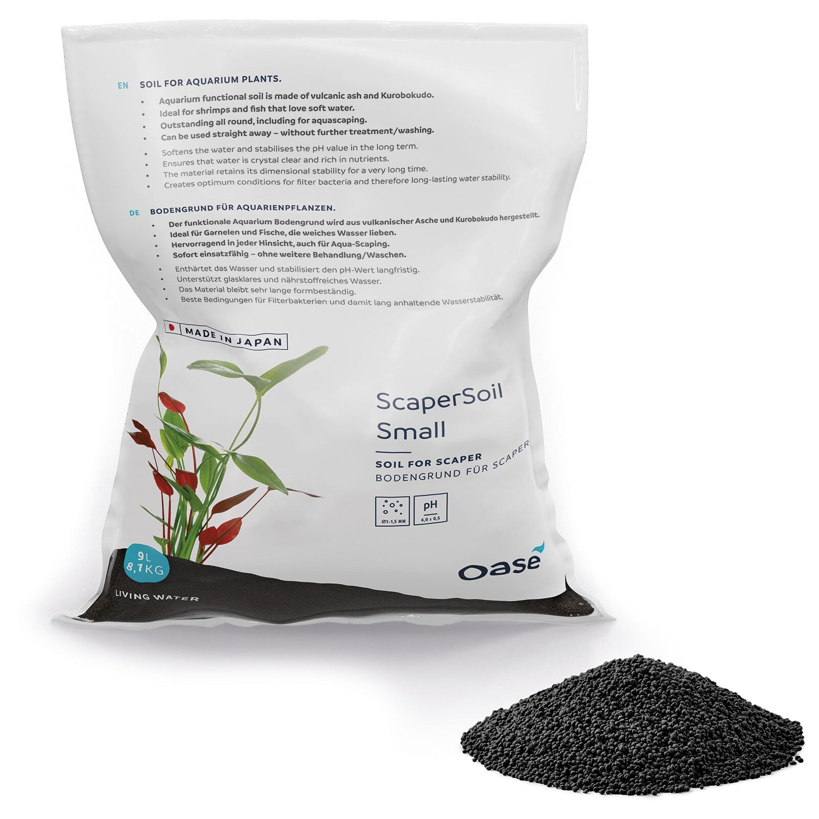 OASE ScaperLine Soil Small 9 l Black Aktif Toprak