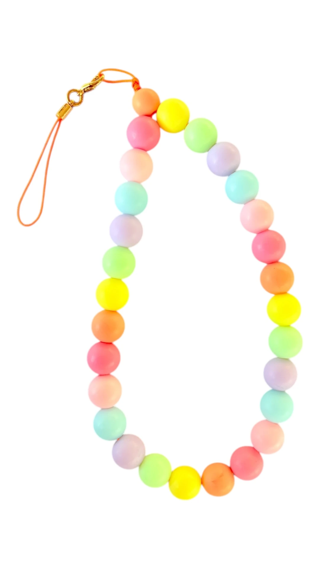 Pastel Boncuklu Telefon Askısı