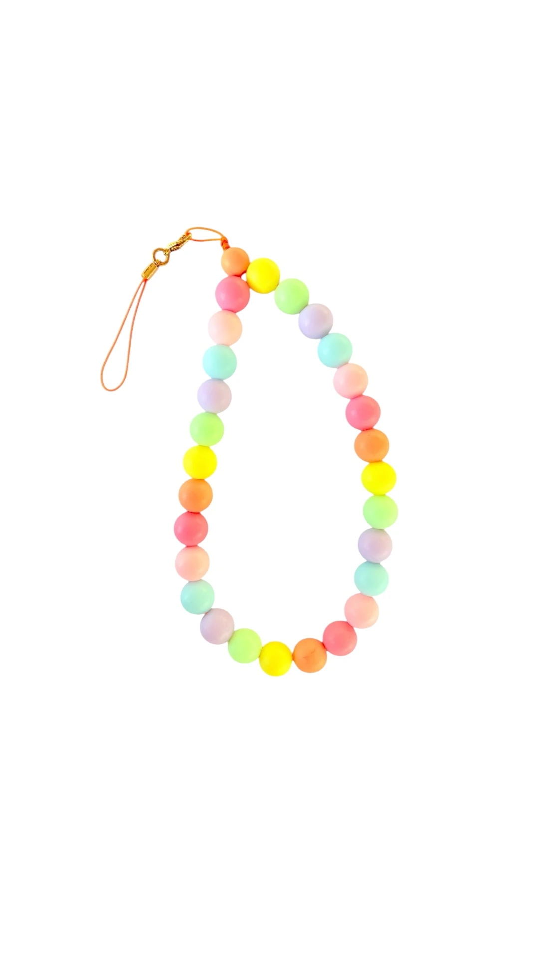 Pastel Boncuklu Telefon Askısı