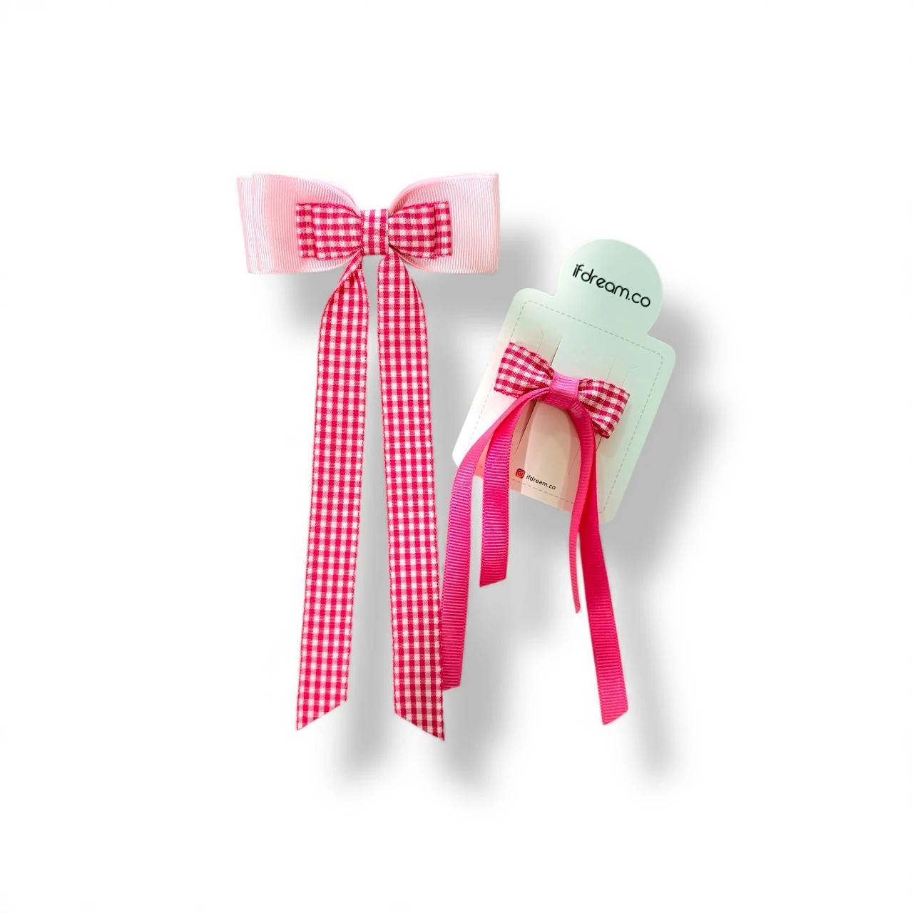 Pembe Puantiye Fiyonklu Toka Seti