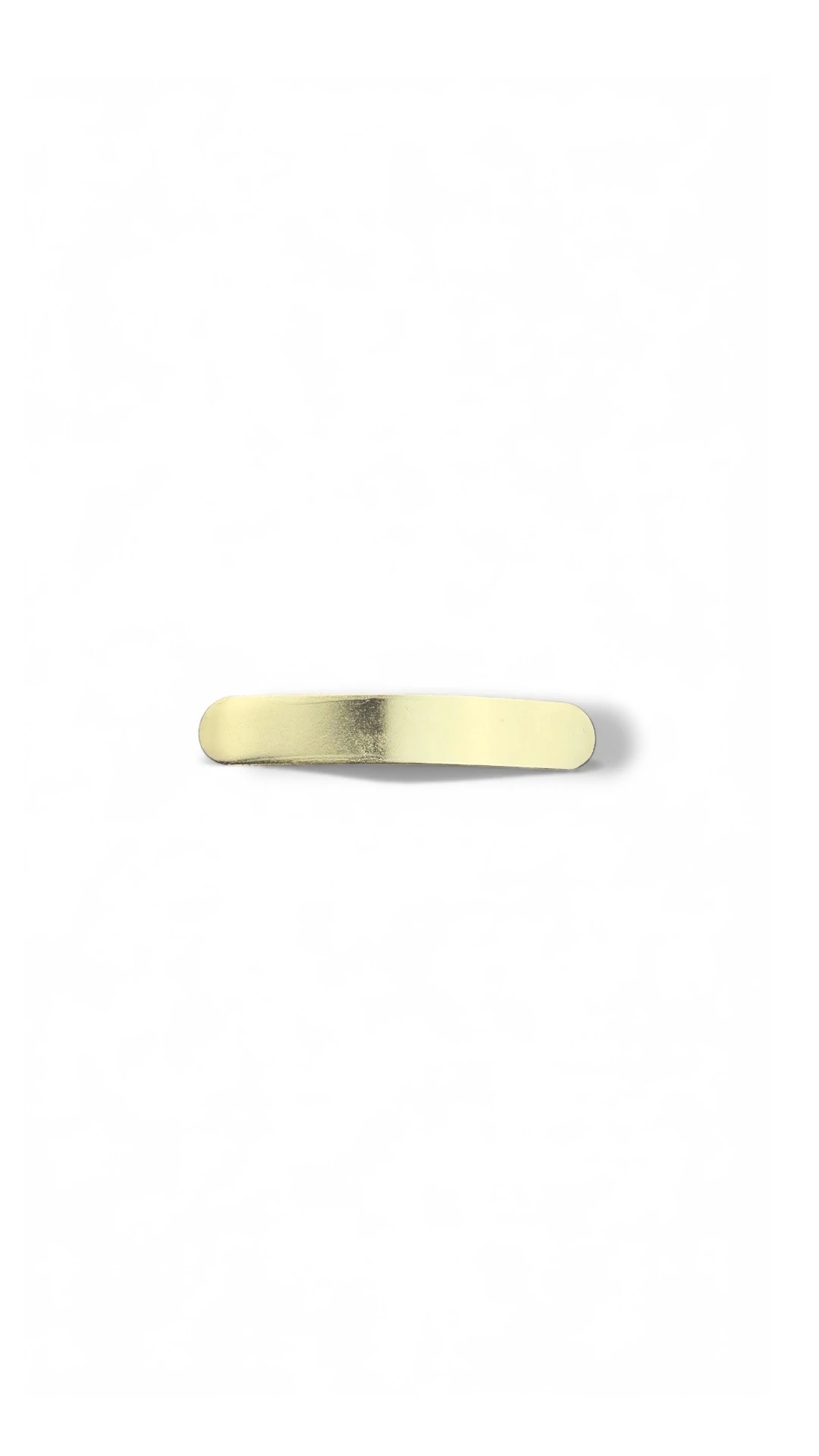 Metal Saç Tokası | Minimal Altın Renk Düz Toka