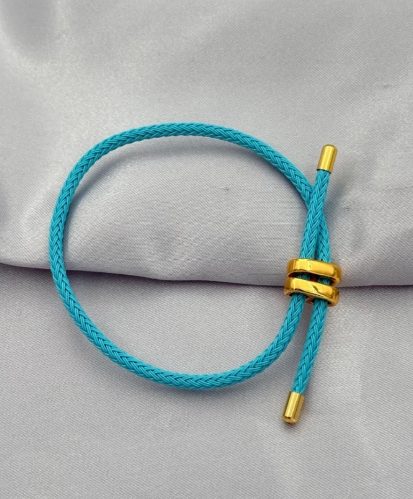 Asansörlü İp Bileklik -Mavi