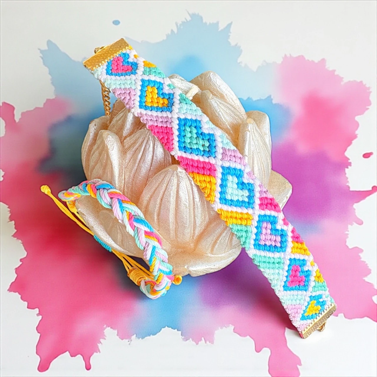 ✨ Dream Hearts Rainbow Bileklik Seti