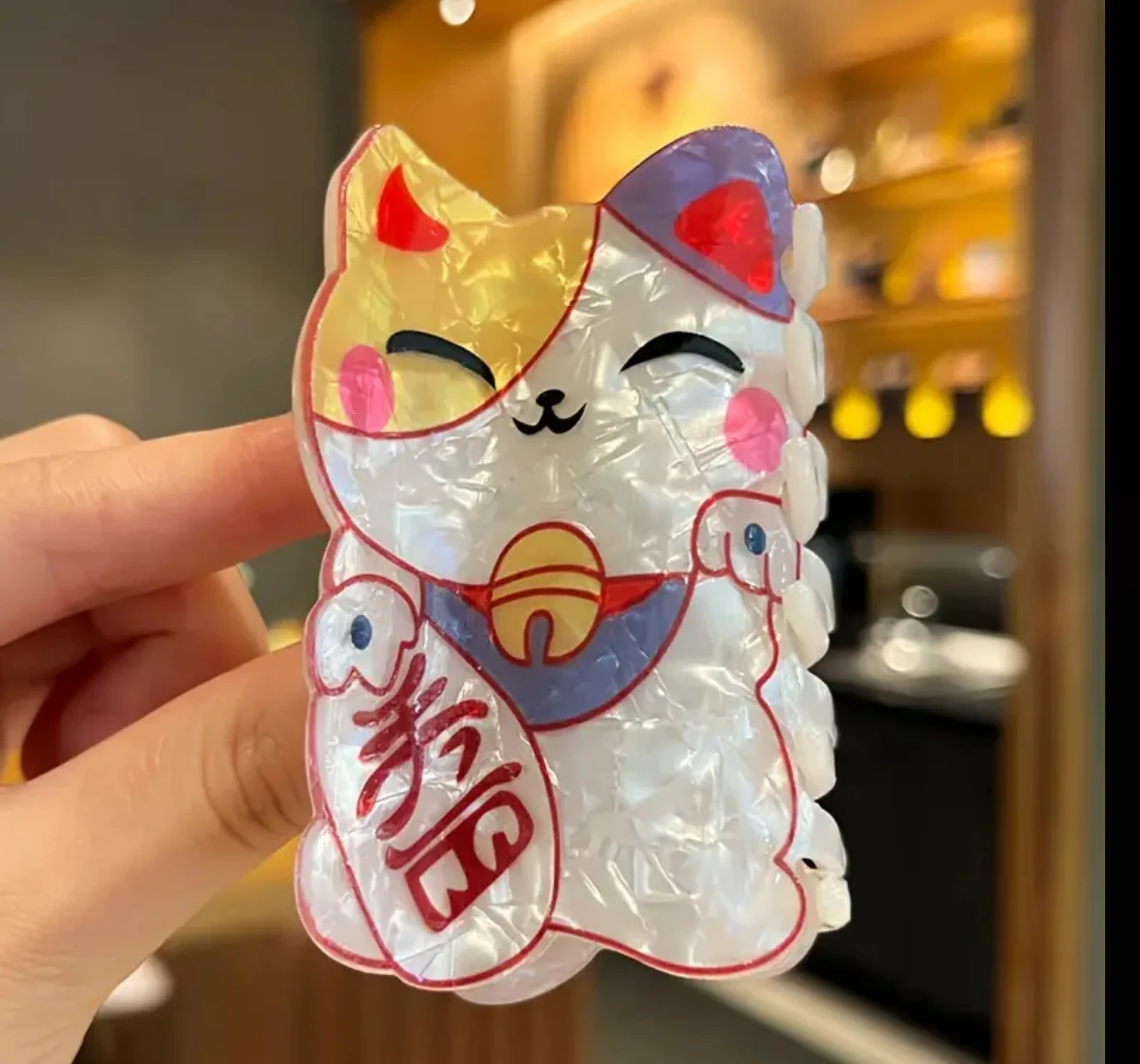 Maneki Neko Şans Kedisi Mandal Toka