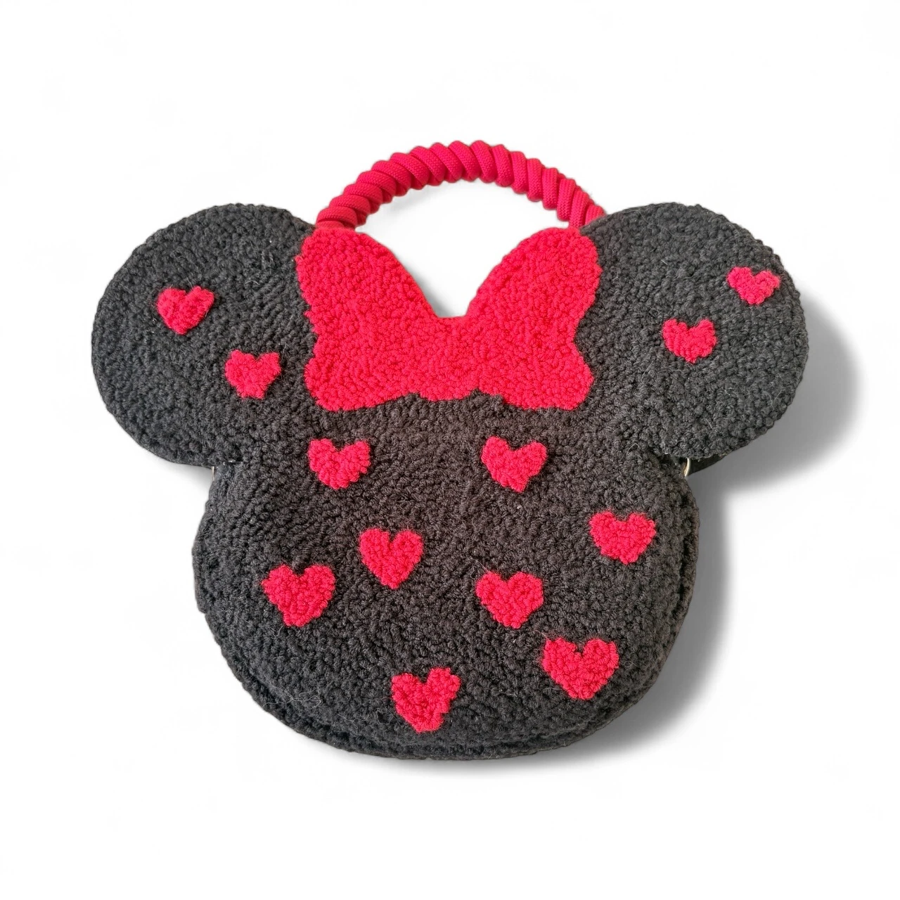 Punch Minnie Mouse Çanta – Kalp Gözlük Detaylı El Yapımı Tasarım