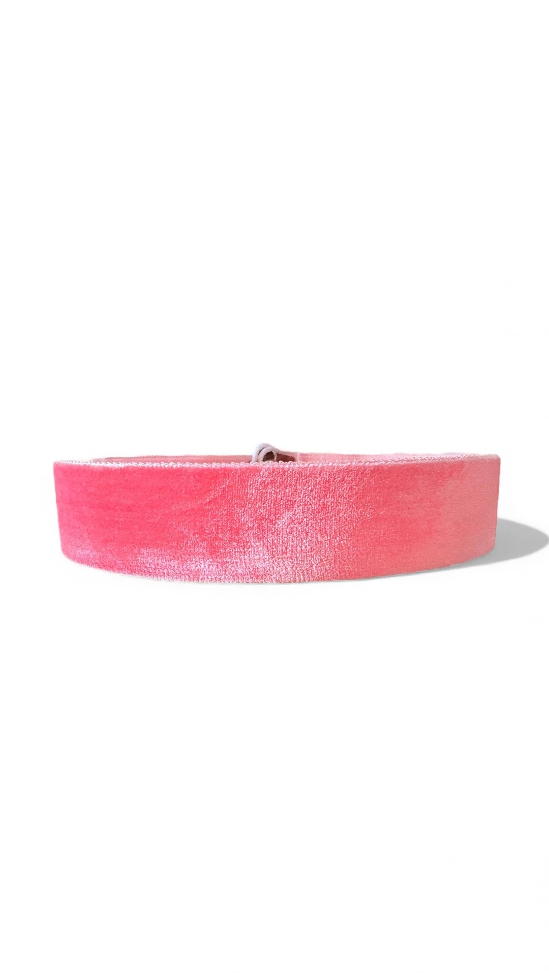 Pembe Kadife Minimal Choker Kolye