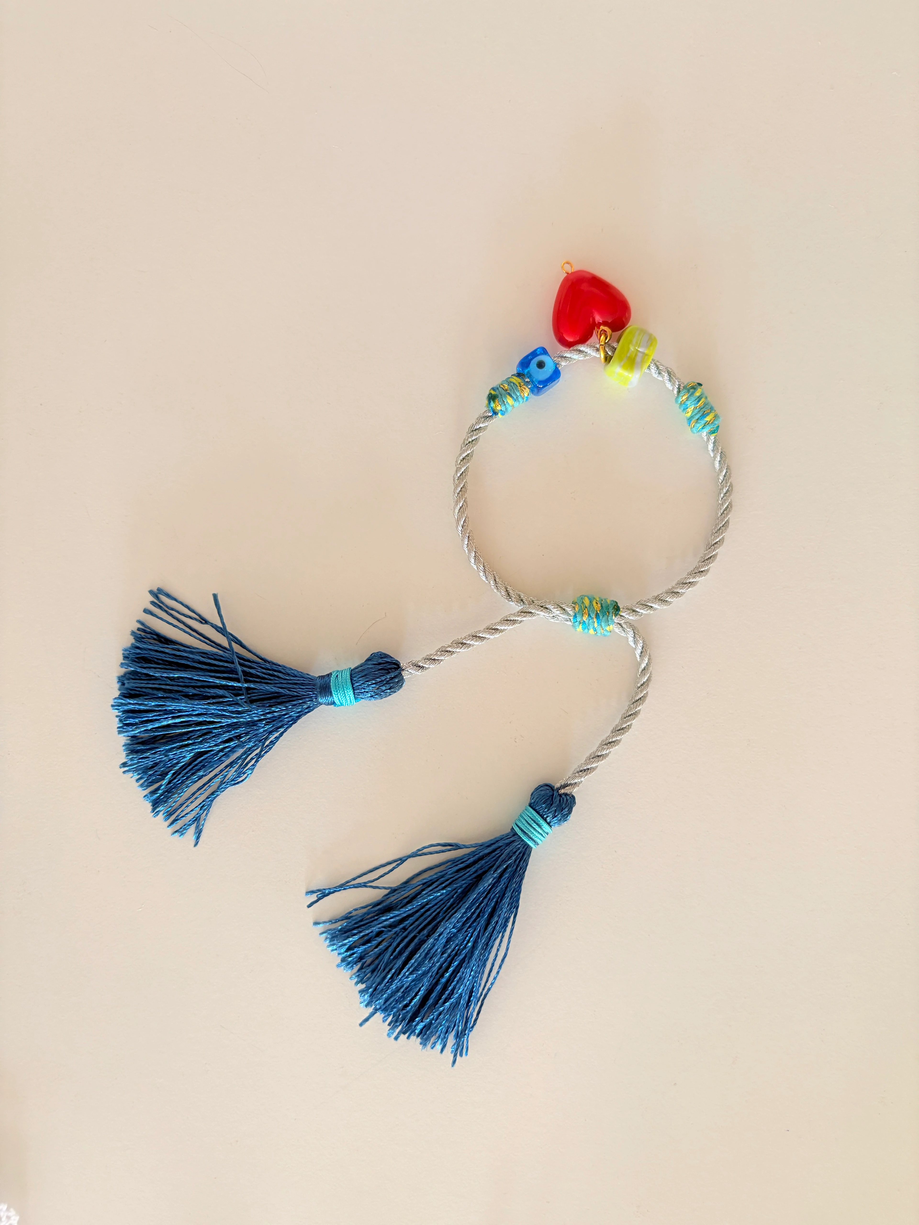 Mavi Püsküllü Halhal