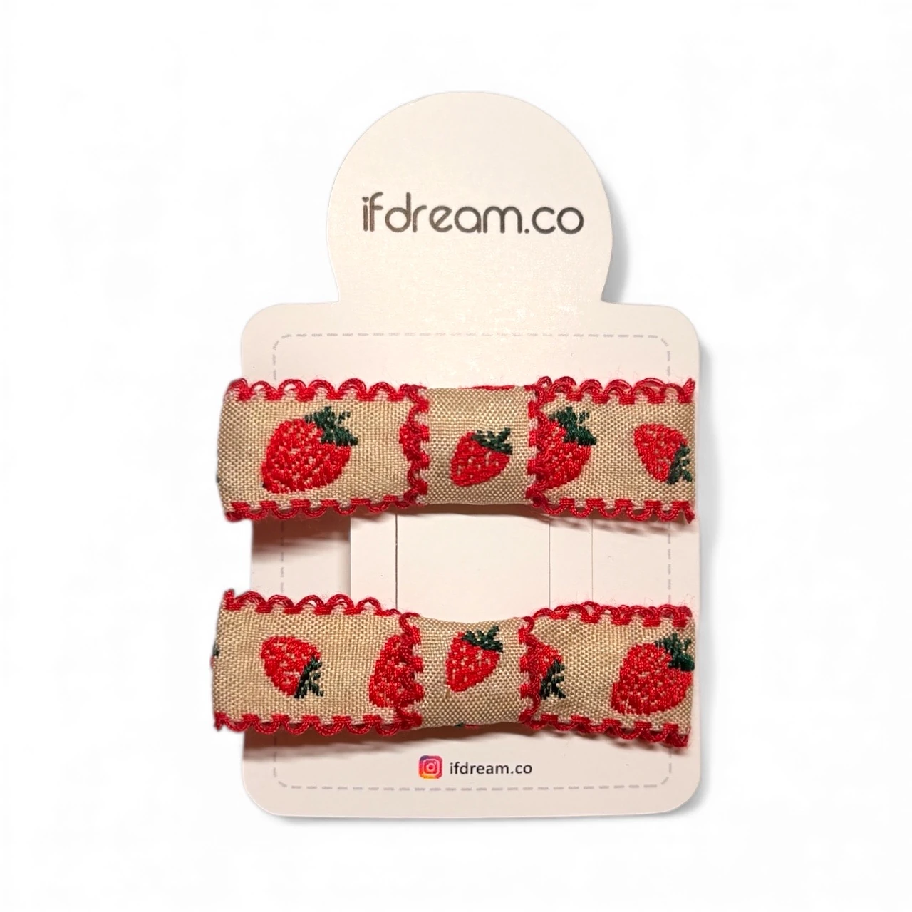 Çilek temalı 2 li toka