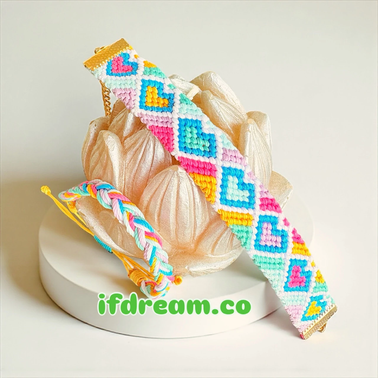✨ Dream Hearts Rainbow Bileklik Seti