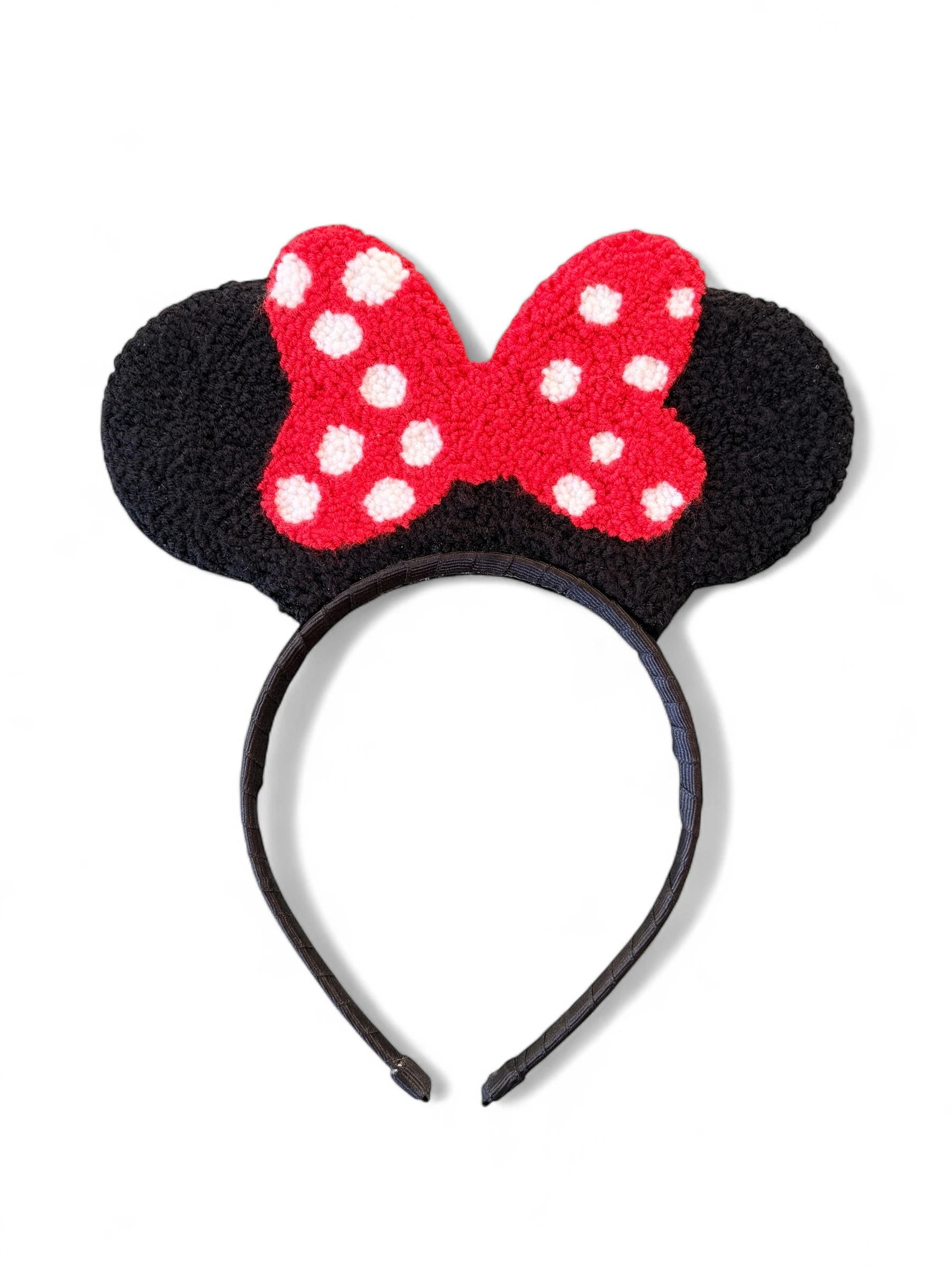 Punch Minnie Taç – Puantiyeli Fiyonk El Yapımı Tasarım