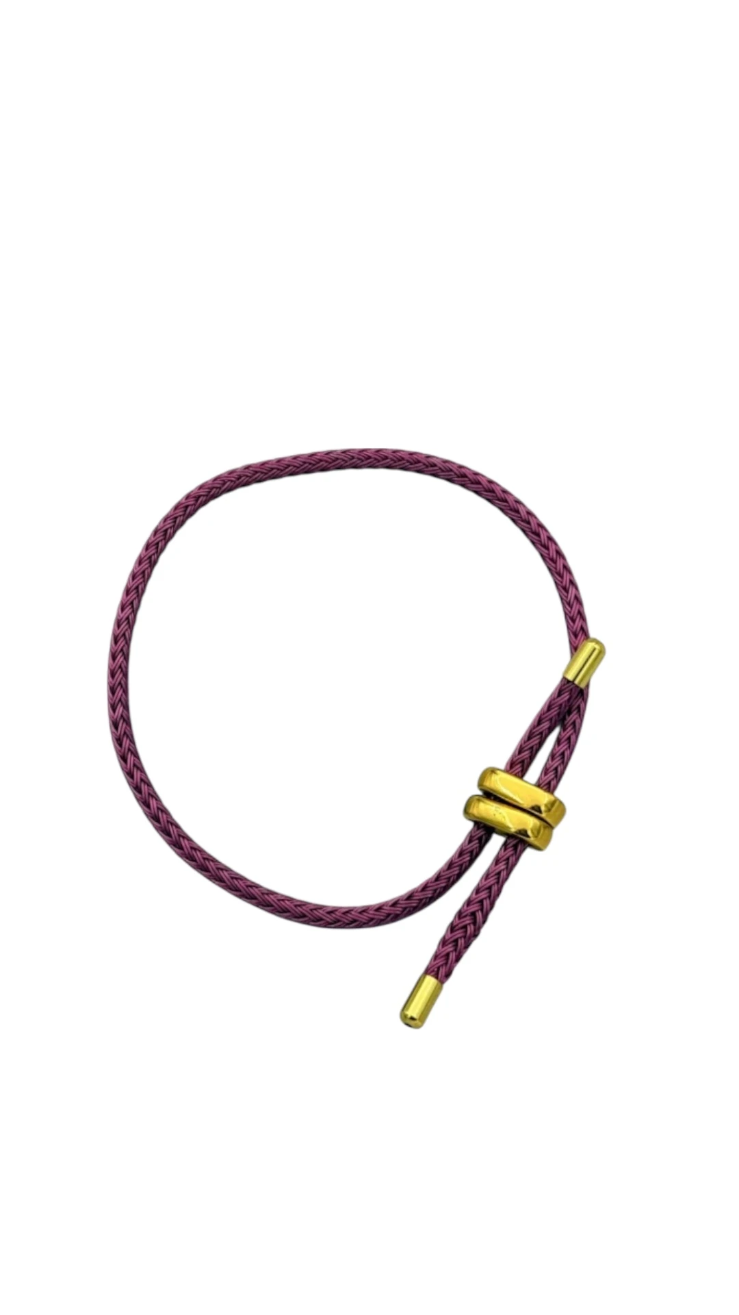 Asansörlü İp Bileklik-Bordo