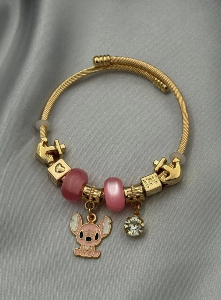 Pandora Stitch ,Zirkon Taş Detaylı Charmlı Bileklik