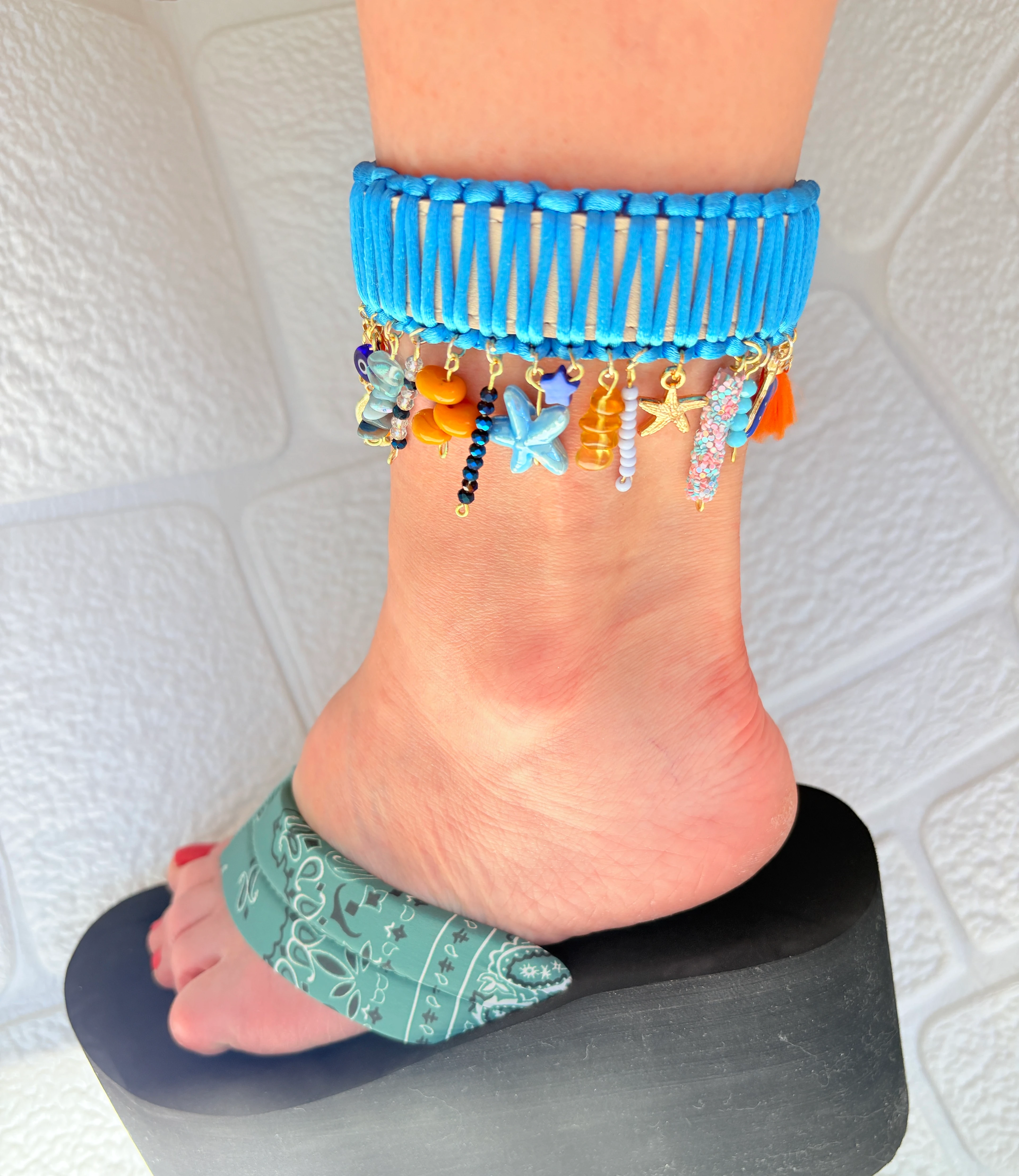 Mavi Sallantılı halhal