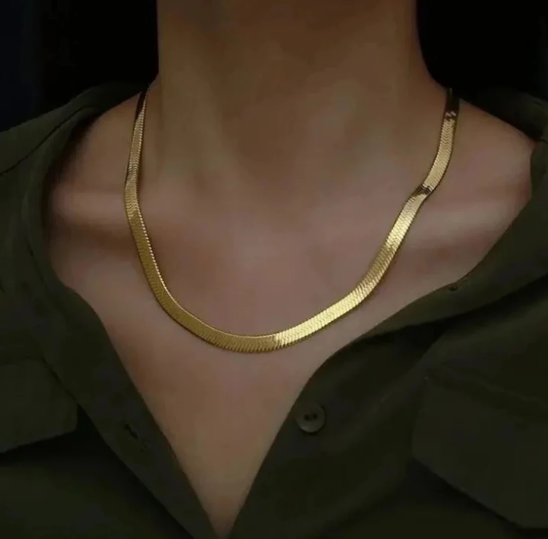 İtalyan çelik kolye 45 cm