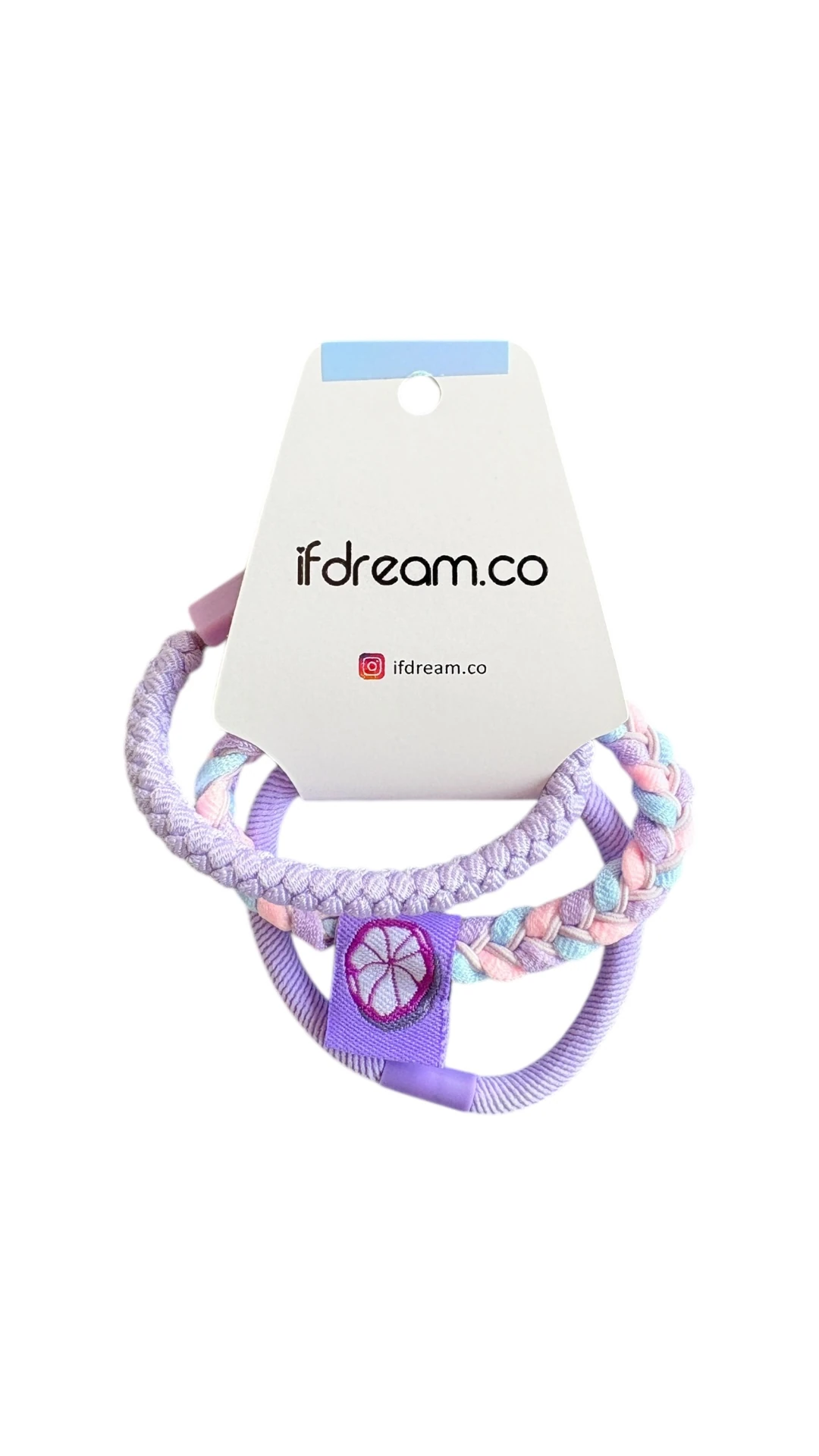 Mor 3’lü Saç Lastiği Seti – Pastel Renkler