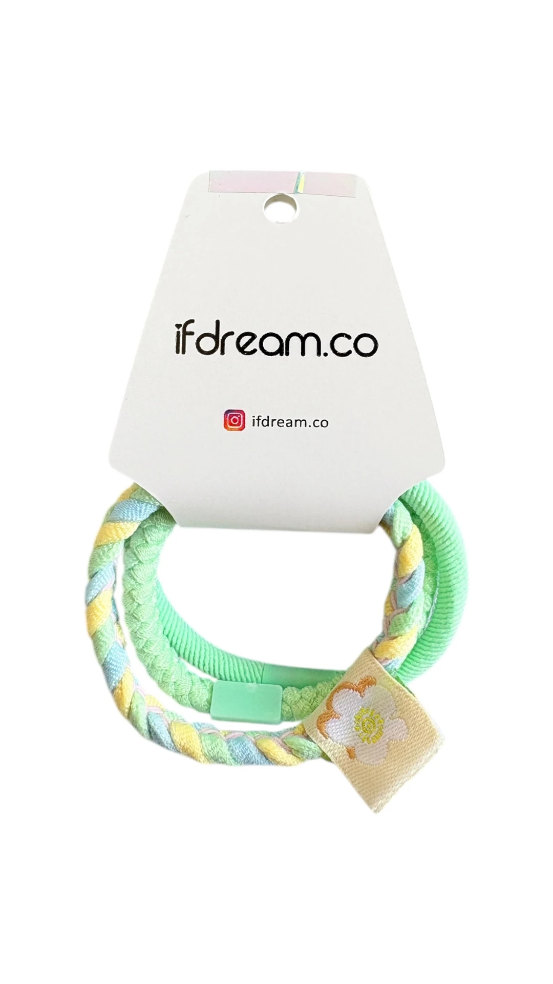 Yeşil 3’lü Saç Lastiği Seti – Pastel Renkler