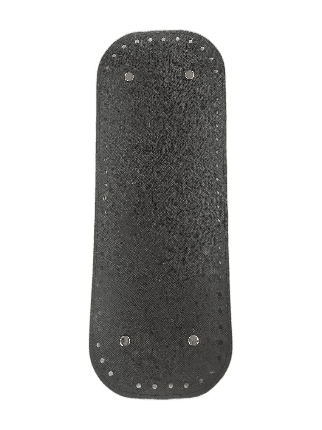 Deri Çanta Tabanı 12.5x33 Rivetli Dikdörtgen (Siyah)
