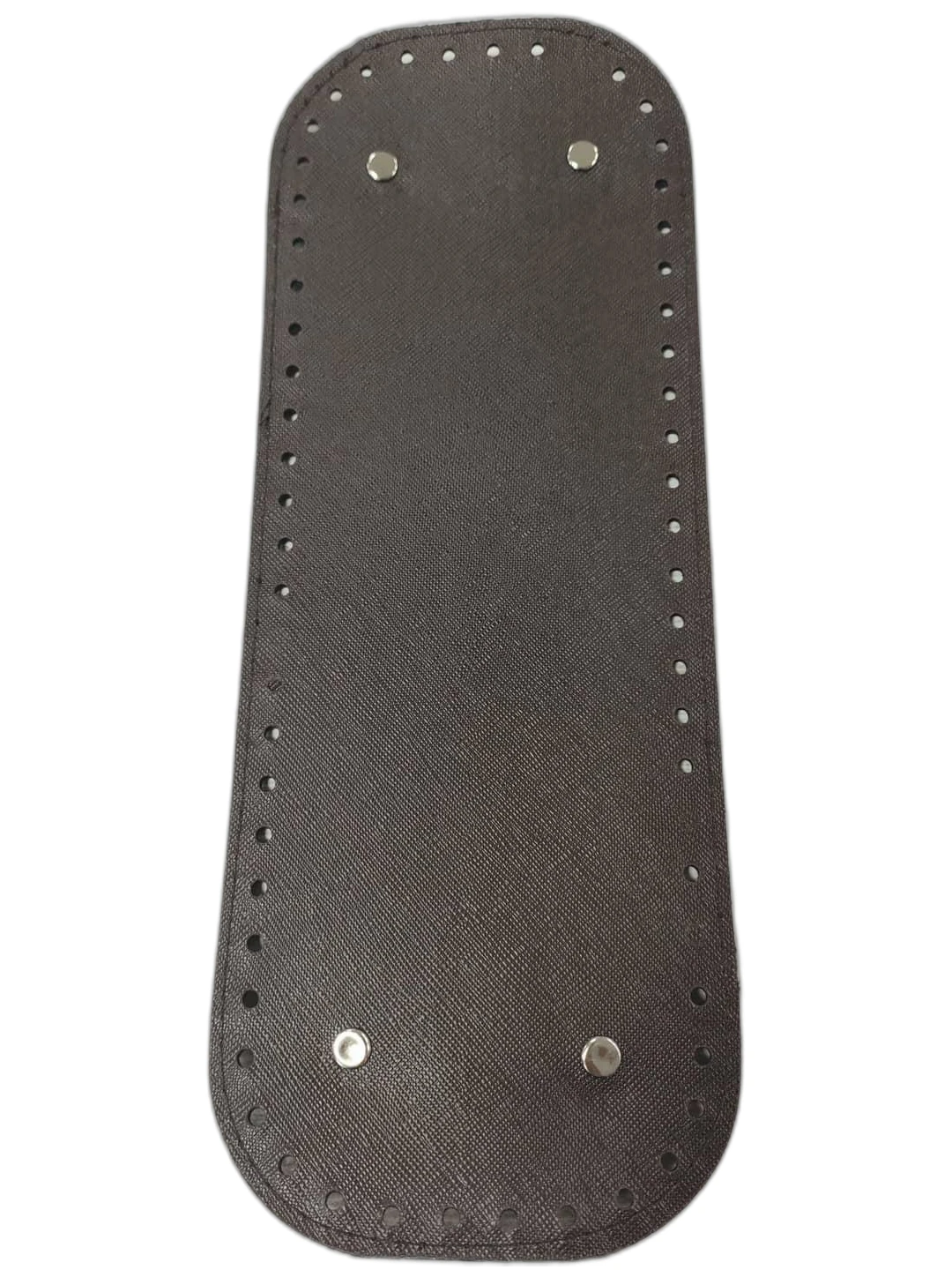 Deri Çanta Tabanı 12.5x33 Rivetli Dikdörtgen (Kahverengi)