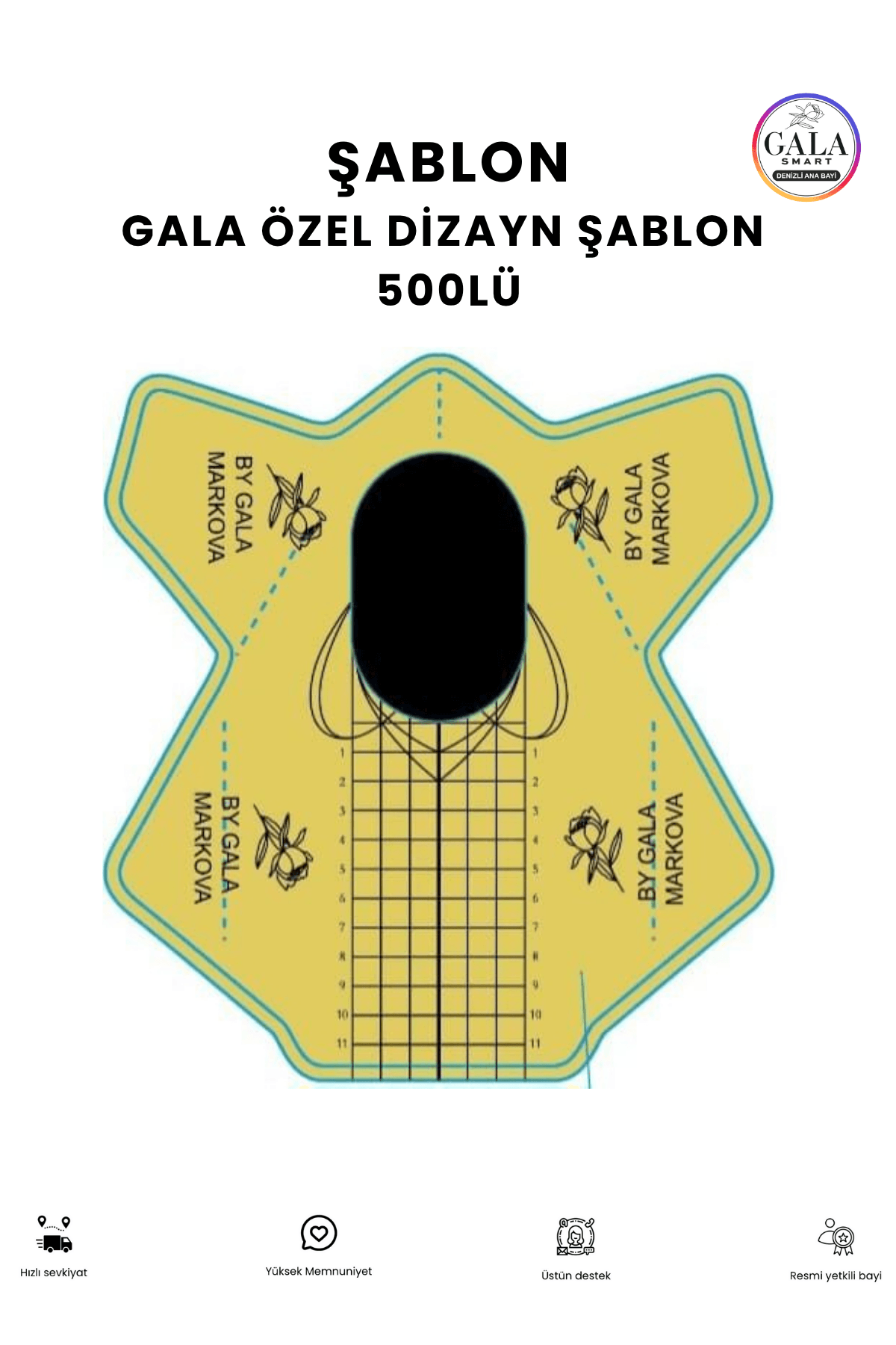 ÖZEL DİZAYN ŞABLON 500 LÜ