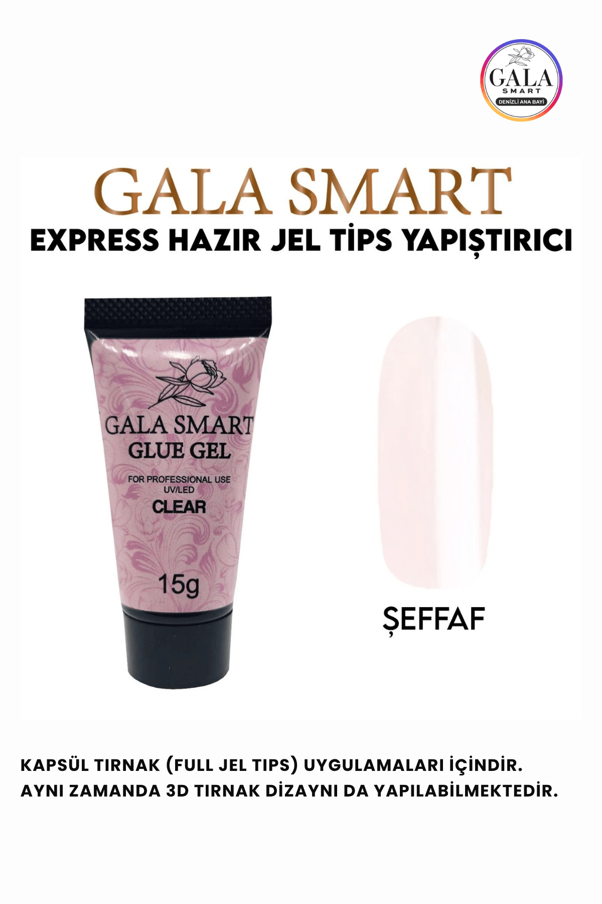 GLUE JEL TIPS YAPIŞTIRICI VE 3D DİZAYN JELİ