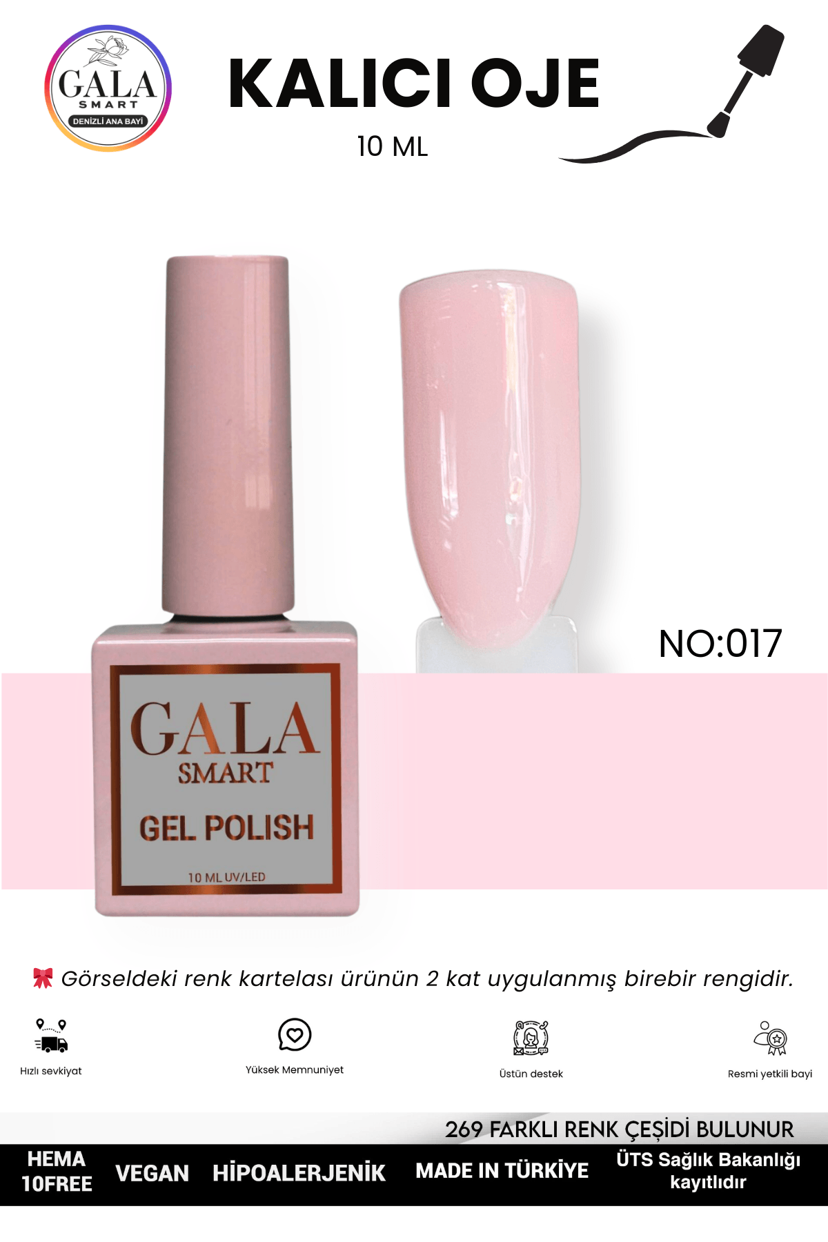 PEMBE KALICI OJE 10 ML - 017