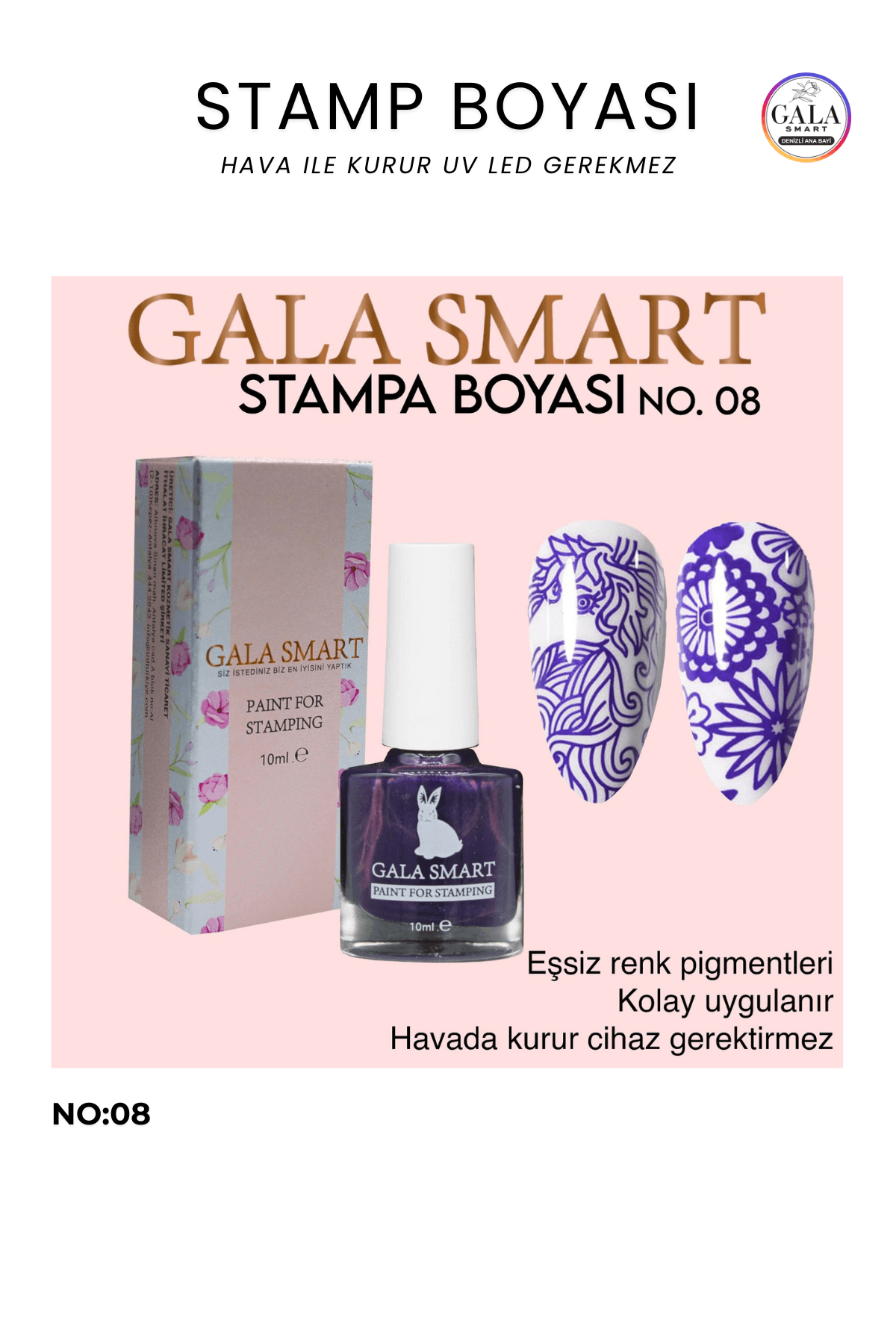 Stamp Boyası - 08 MOR