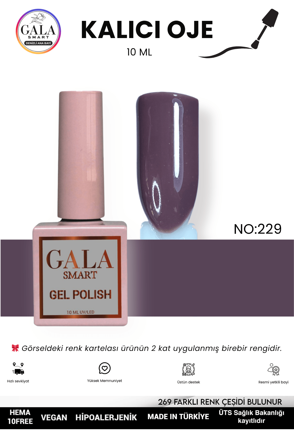 KAHVERENGİ KALICI OJE 10 ML - 229