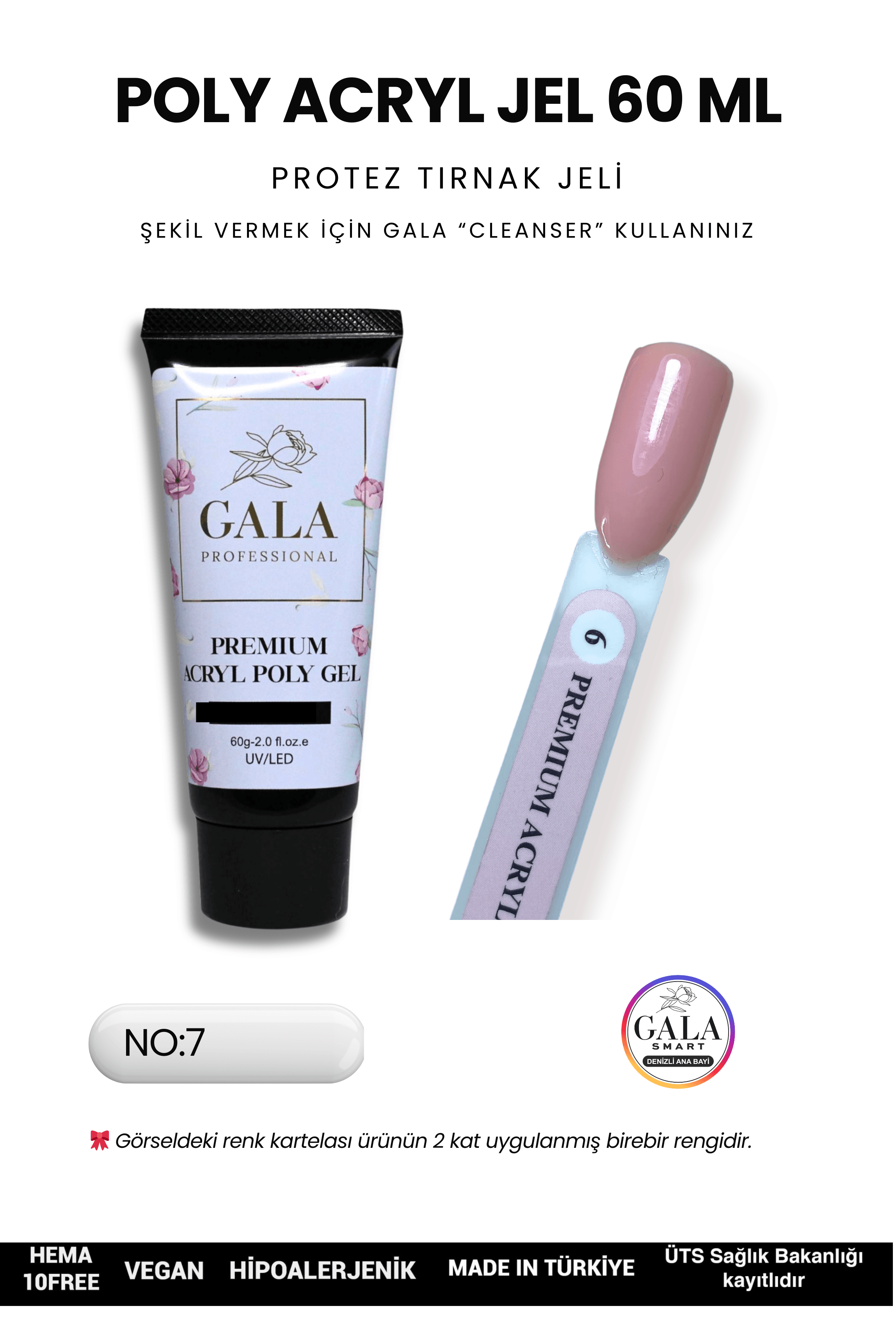 ACRYL POLY JEL PREMIUM 60 ML PROTEZ TIRNAK JELİ - 6