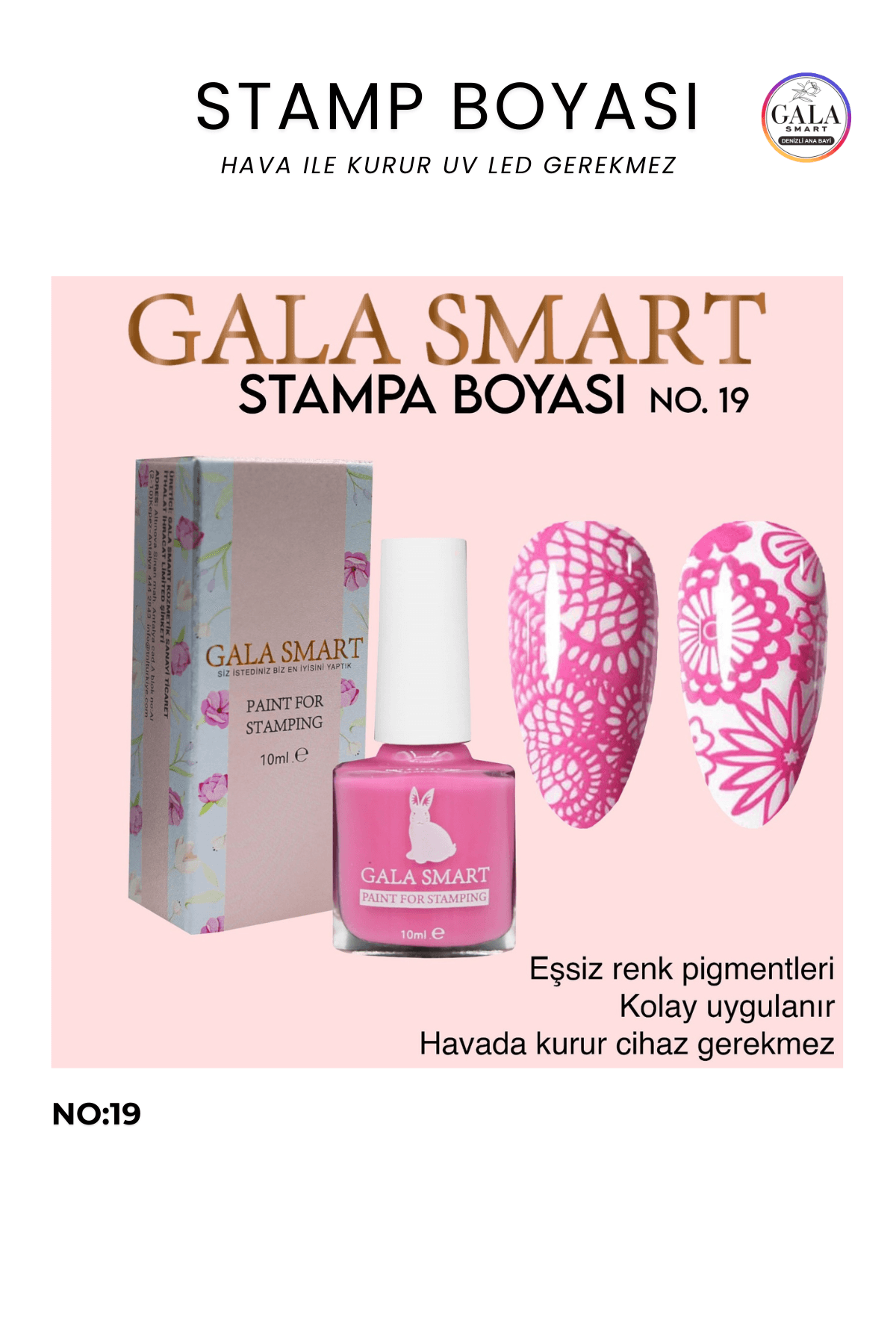 Stamp Boyası - 19 PEMBE