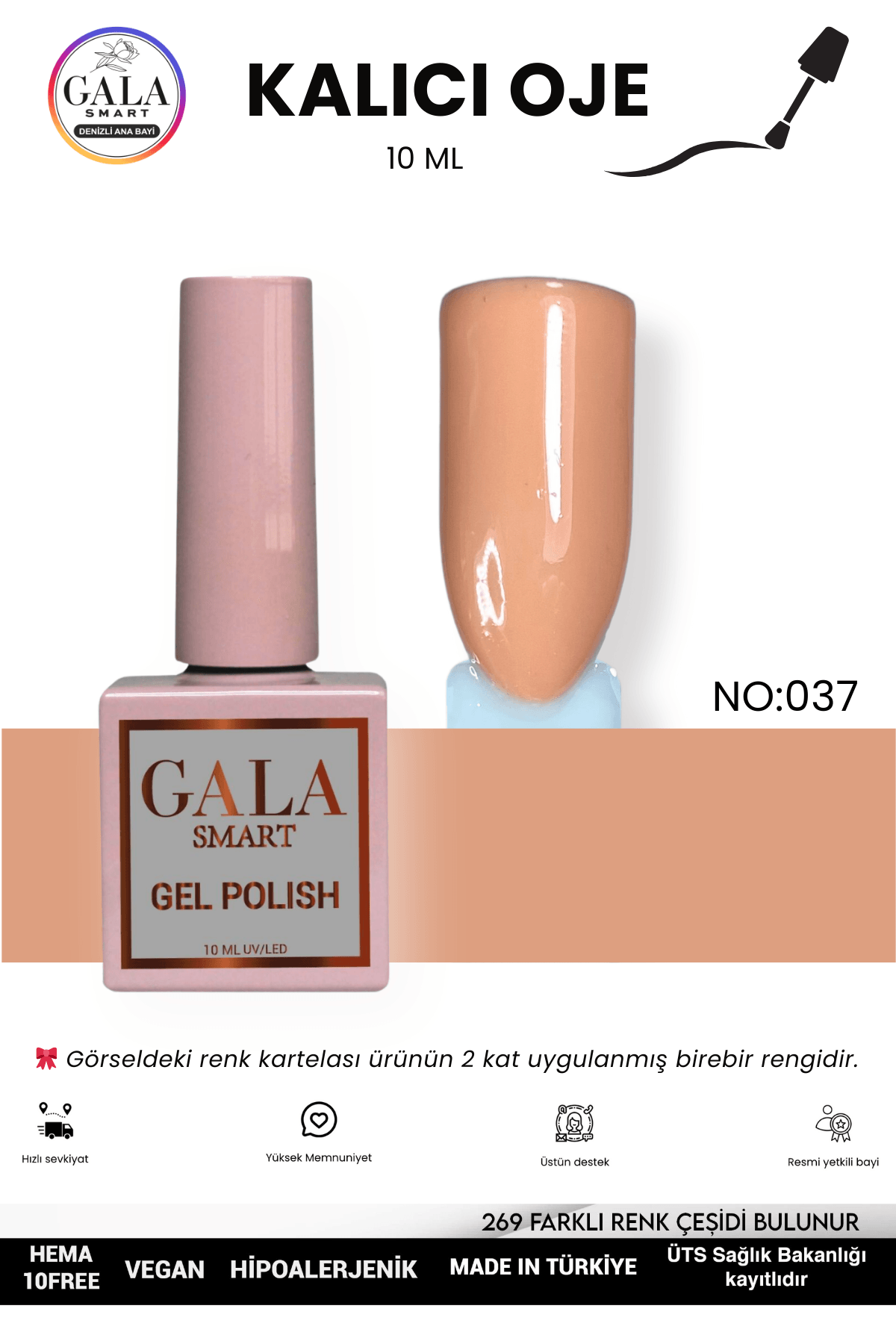 DOĞAL TONLU KALICI OJE 10 ML  - 037
