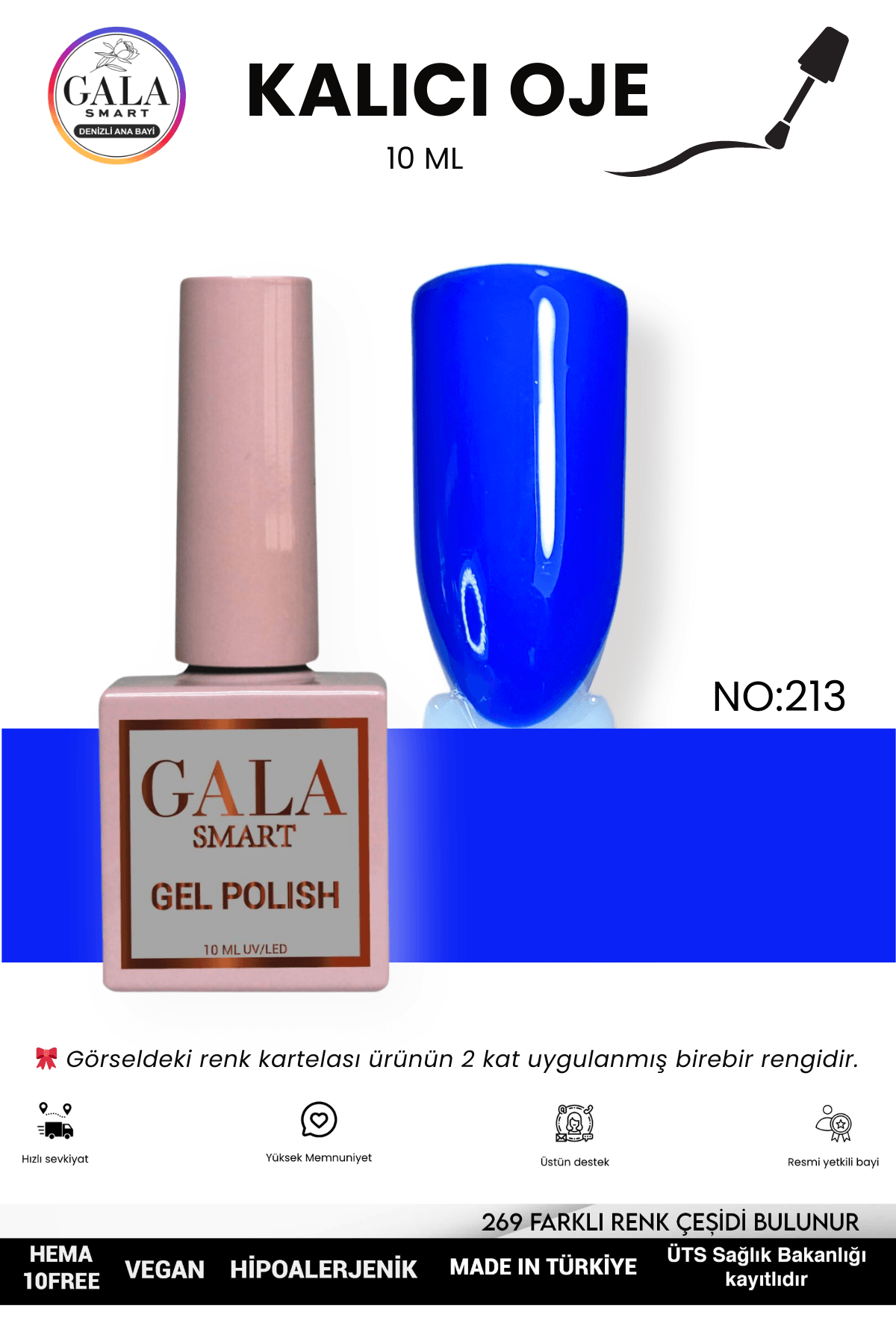 MAVİ KALICI OJE 10 ML - 213