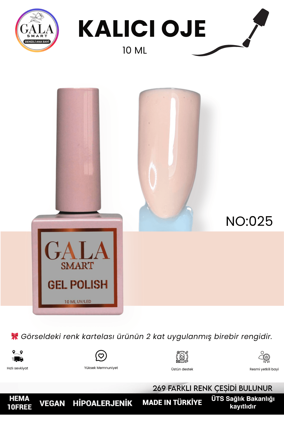 DOĞAL TONLU KALICI OJE 10 ML  - 025