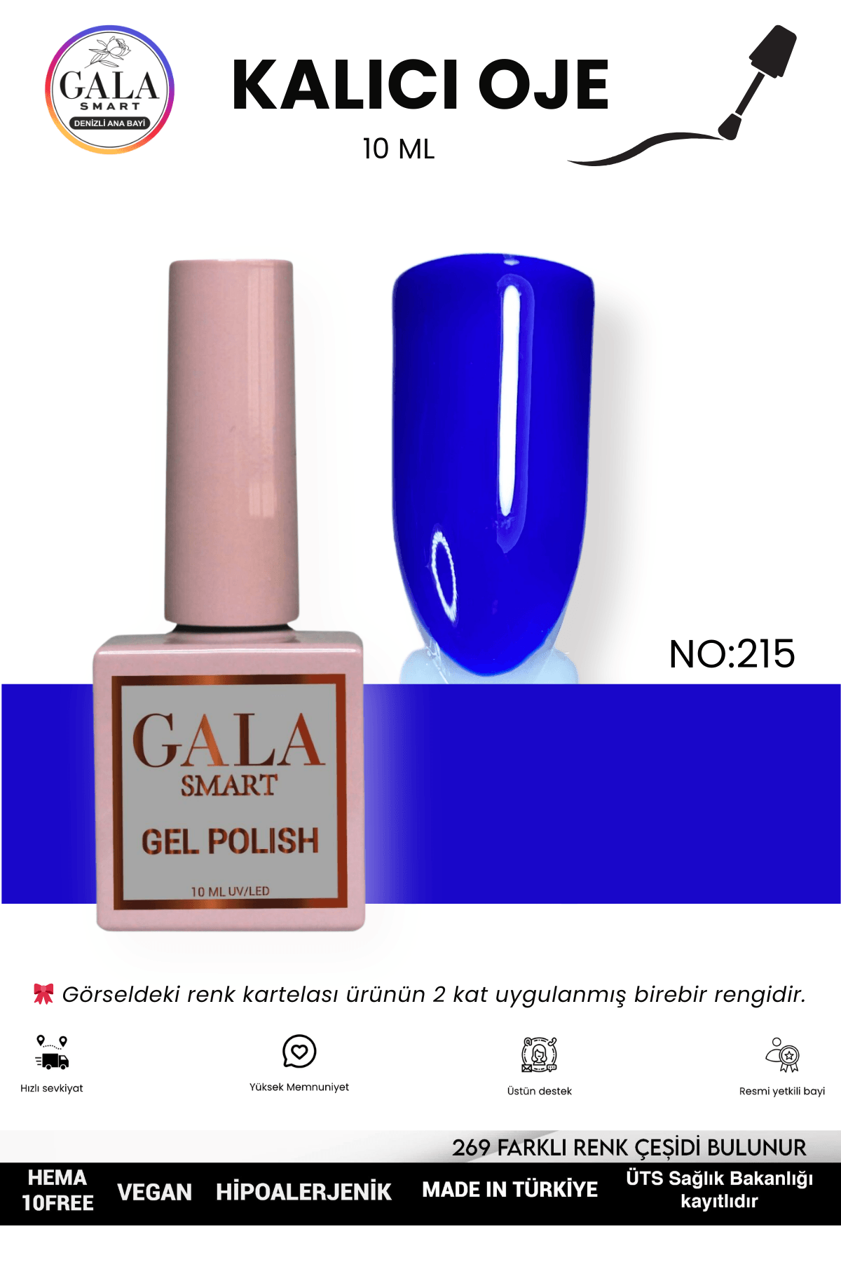 MAVİ KALICI OJE 10 ML - 215