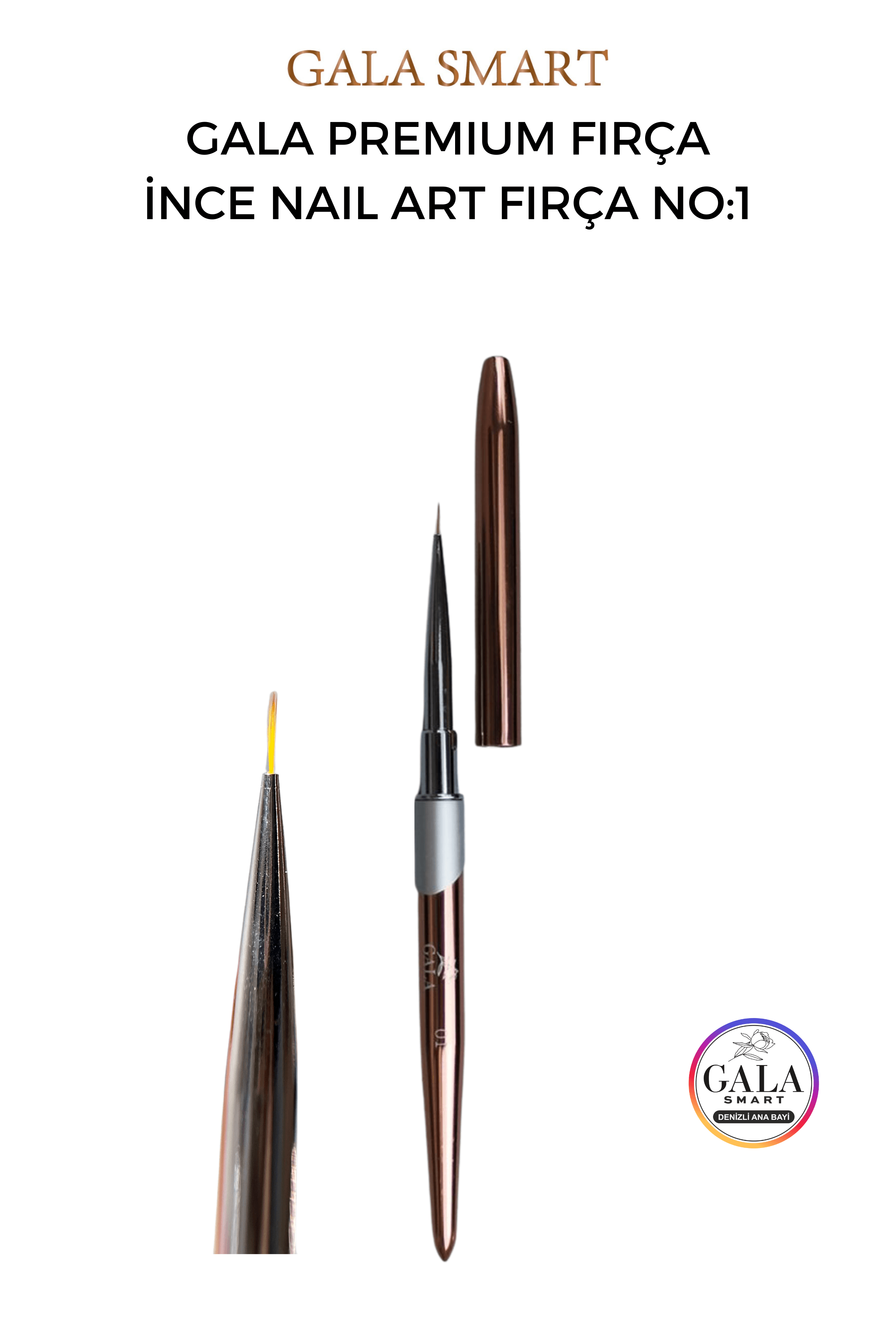 Nail Art İçin İnce Fırça - İNCE FIRÇA PREMIUM 1