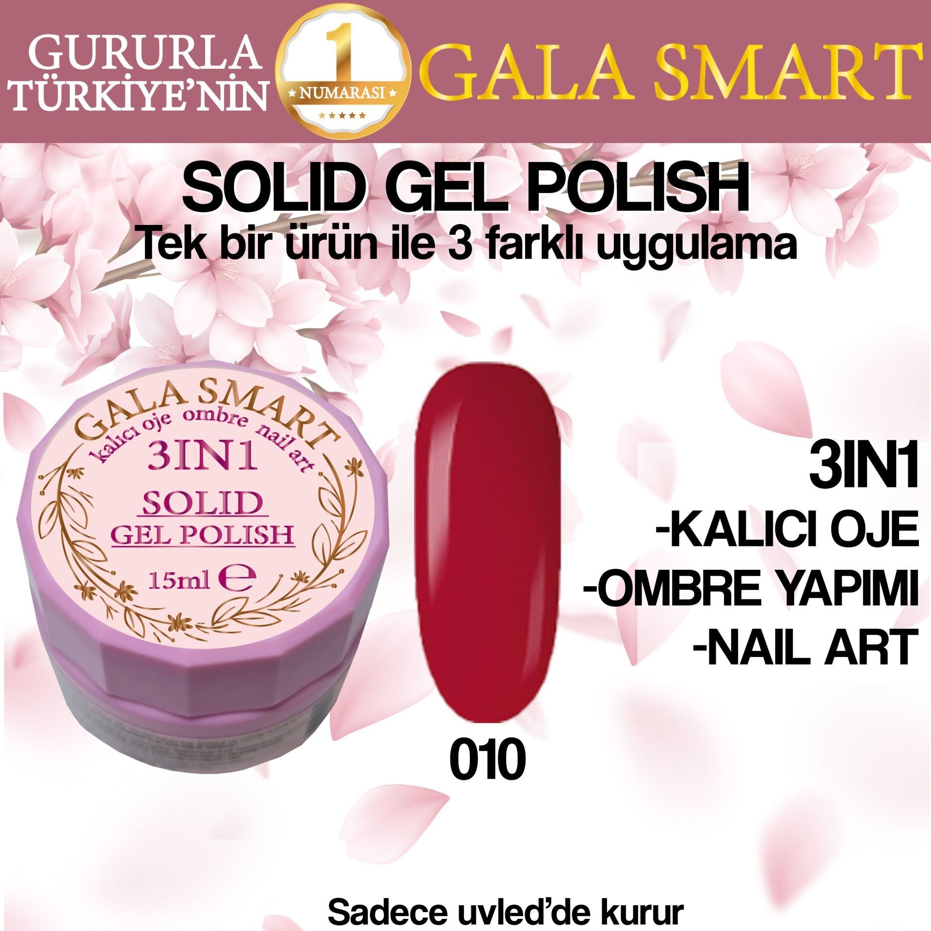 KREM KALICI OJE 15 ML  - 10 kırmızı