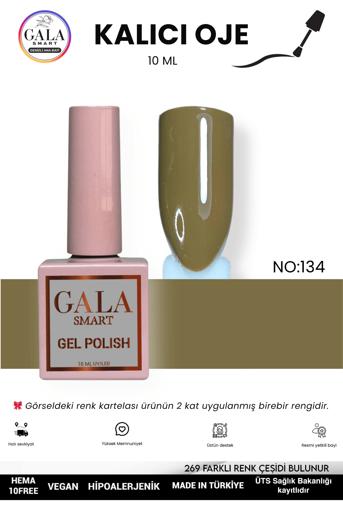 YEŞİL KALICI OJE 10 ML - 133