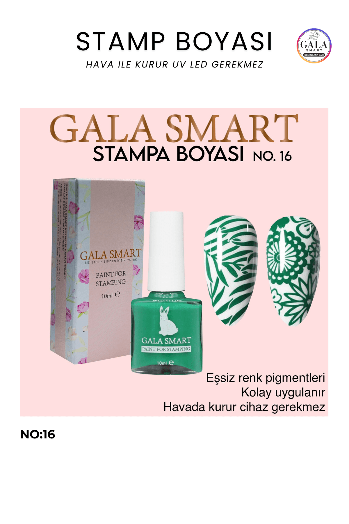 Stamp Boyası - 16 YEŞİL