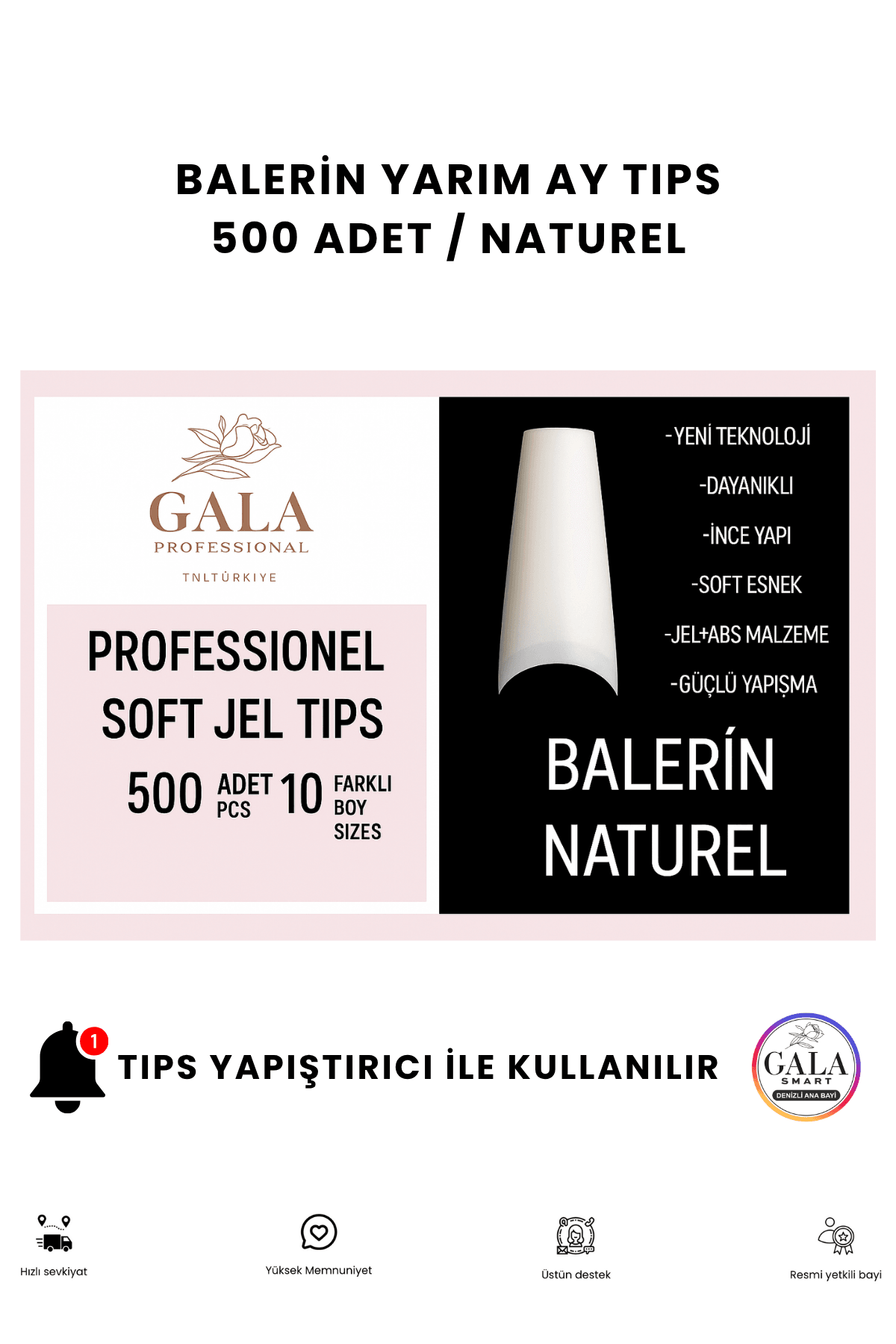 Yarım Ay Tips  - BALERİN NATUREL 500