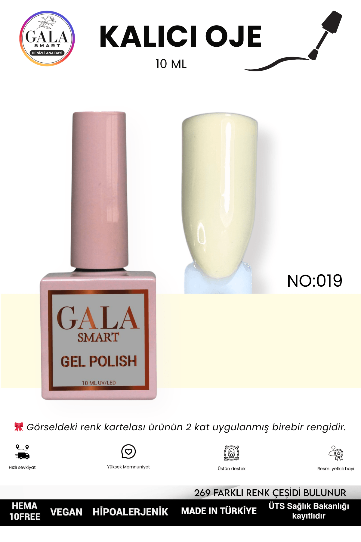 DOĞAL TONLU KALICI OJE 10 ML  - 019