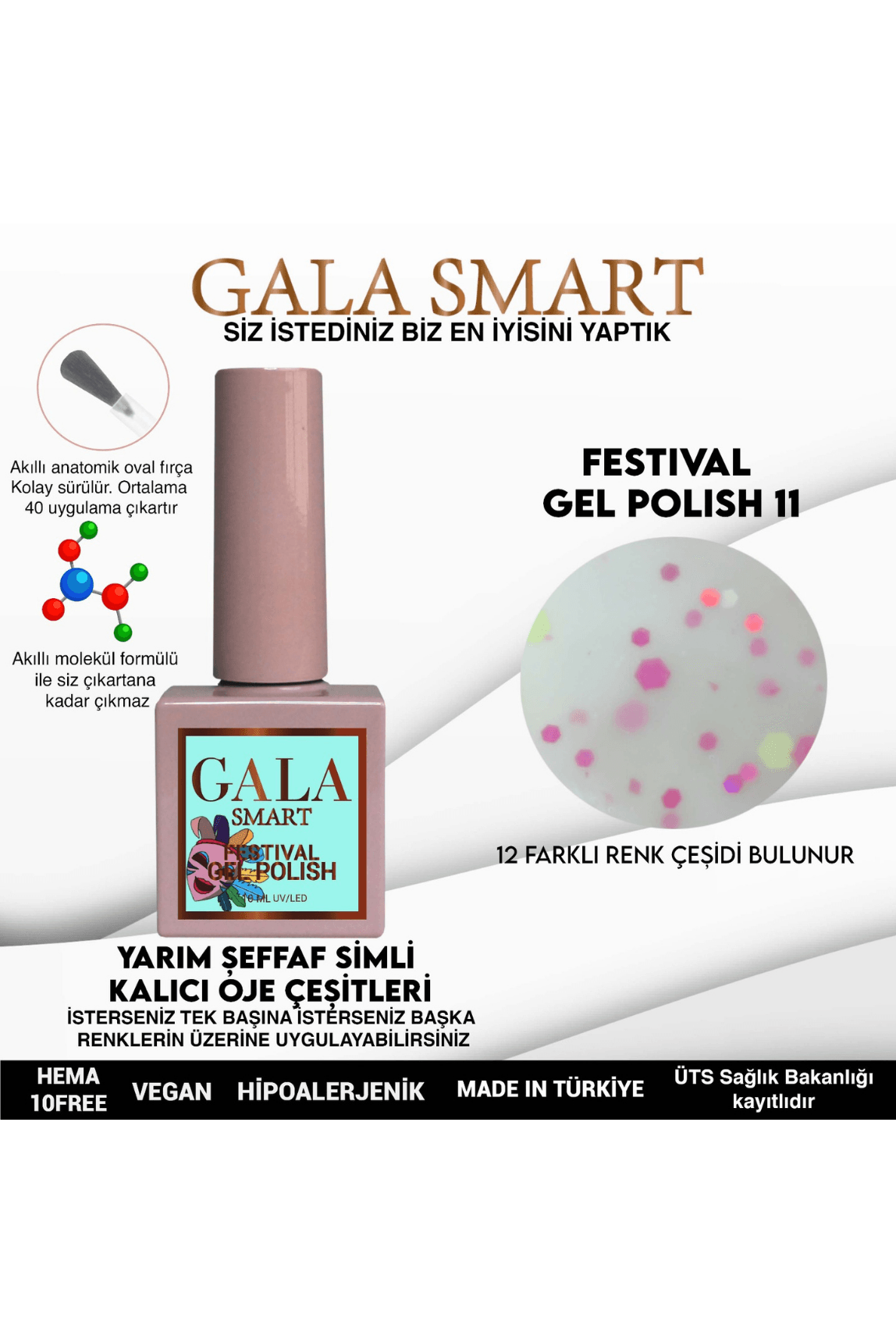 YARI ŞEFFAF ZEMİN SİMLİ FESTİVAL KALICI OJELER - 11