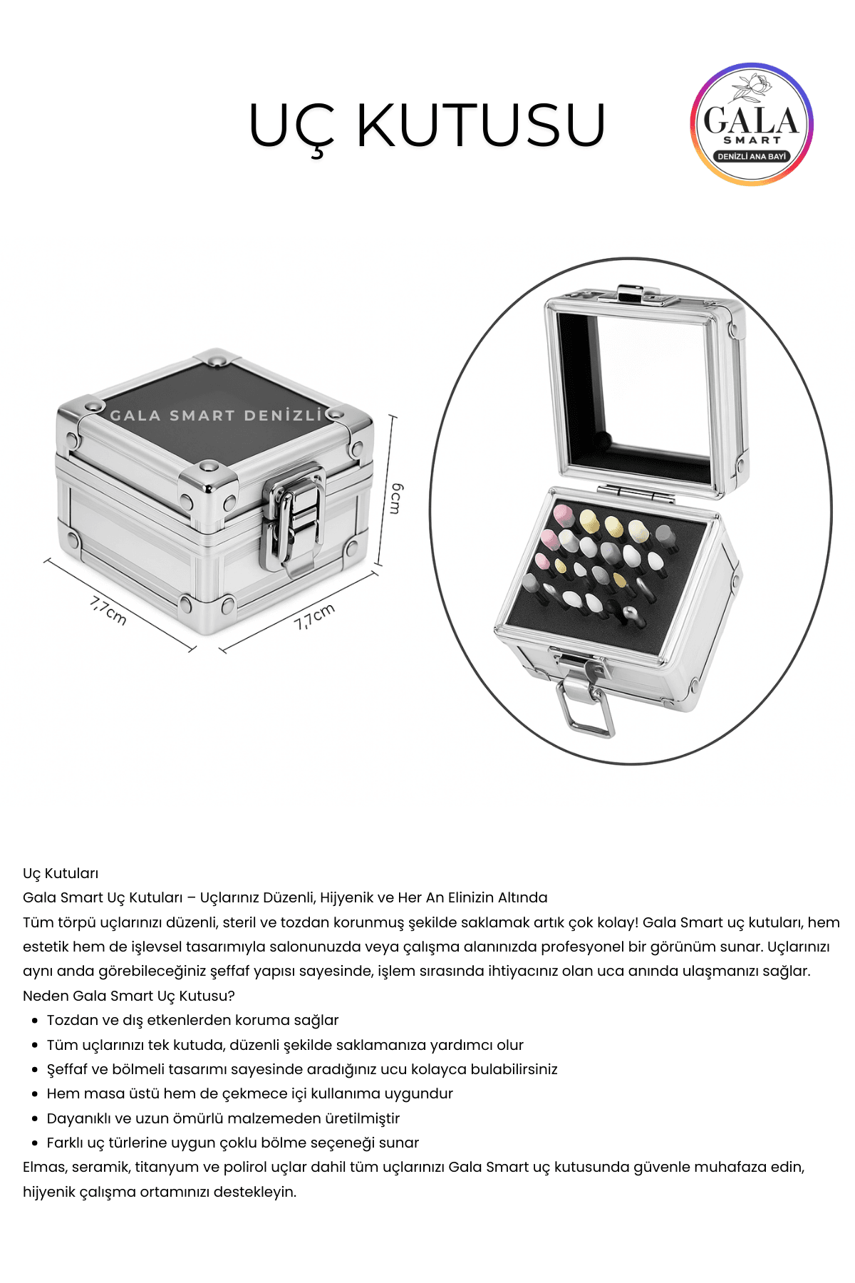 FREZE TÖRPÜ MAKİNASI UÇ KUTUSU - METALİK UÇ KUTUSU