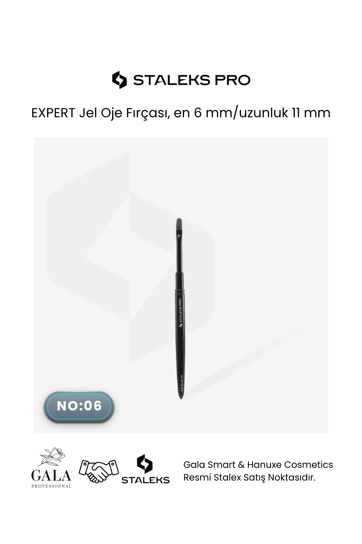 EXPERT Jel Oje Fırçası, en 6 mm/uzunluk 11 mm