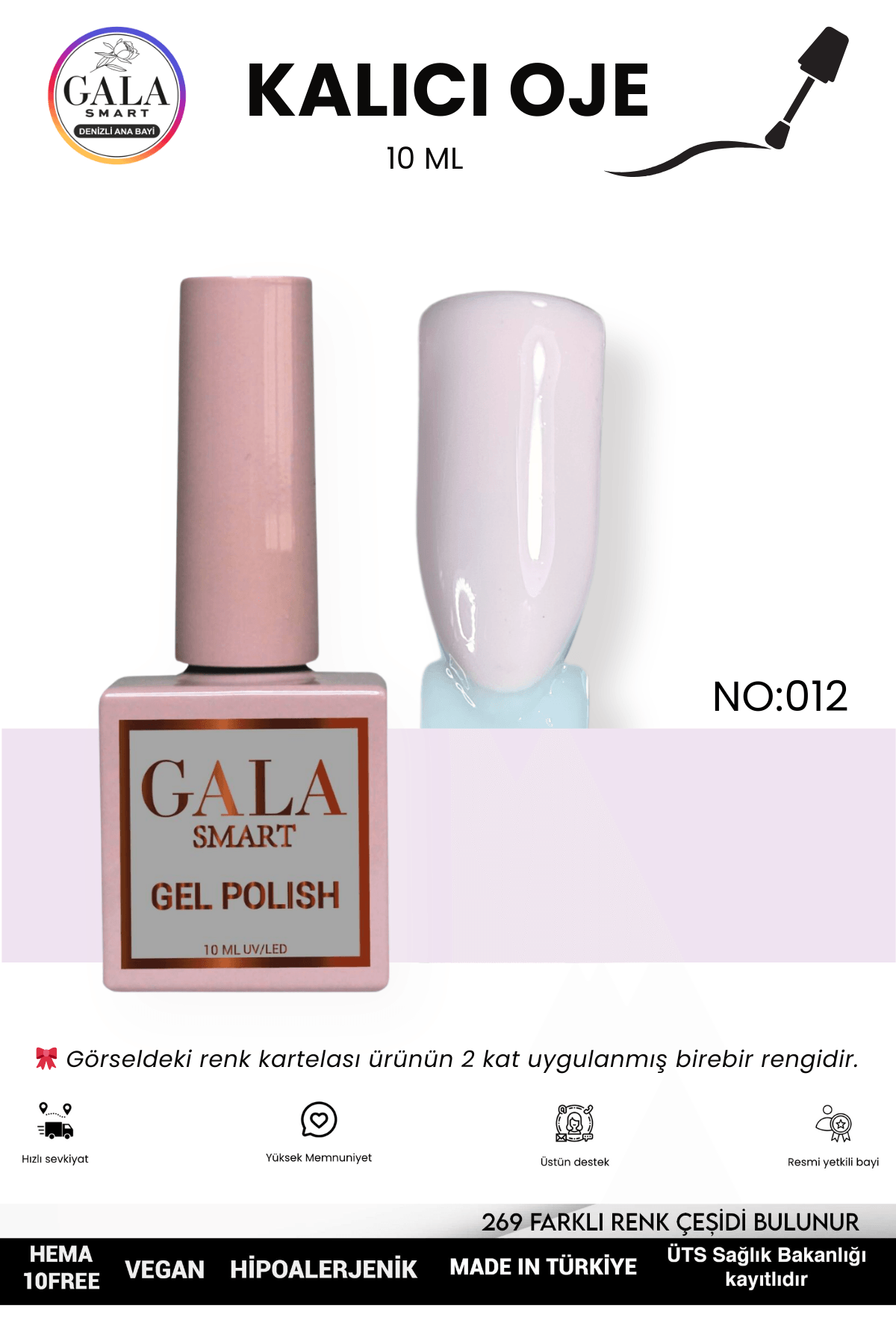 PEMBE KALICI OJE 10 ML - 012