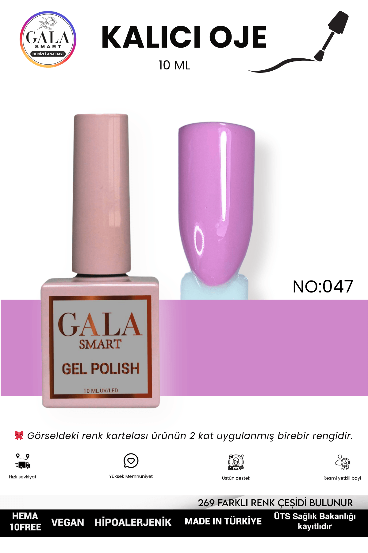 PEMBE KALICI OJE 10 ML - 047